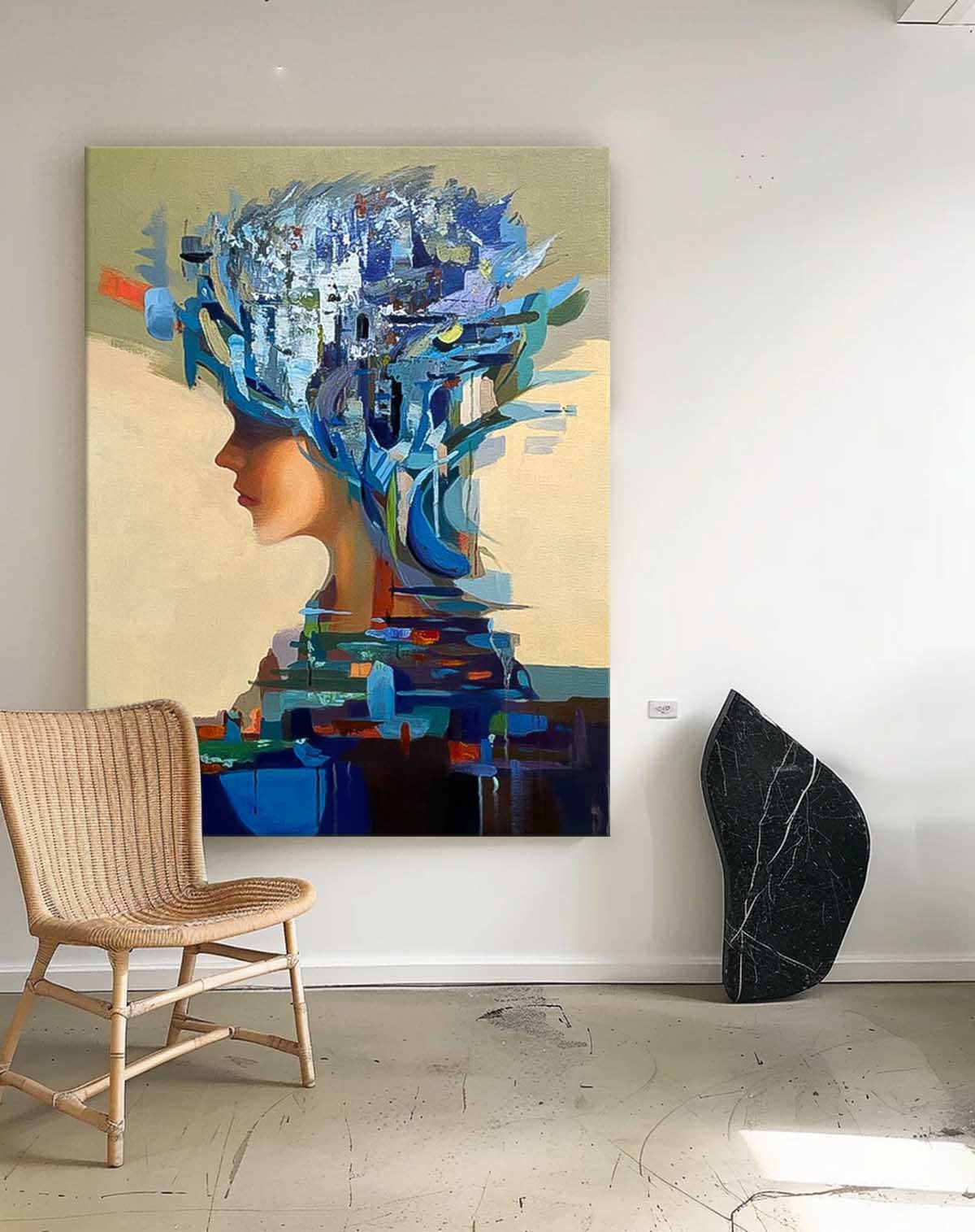 Wall Art People Floral Nature Ethereal Serene