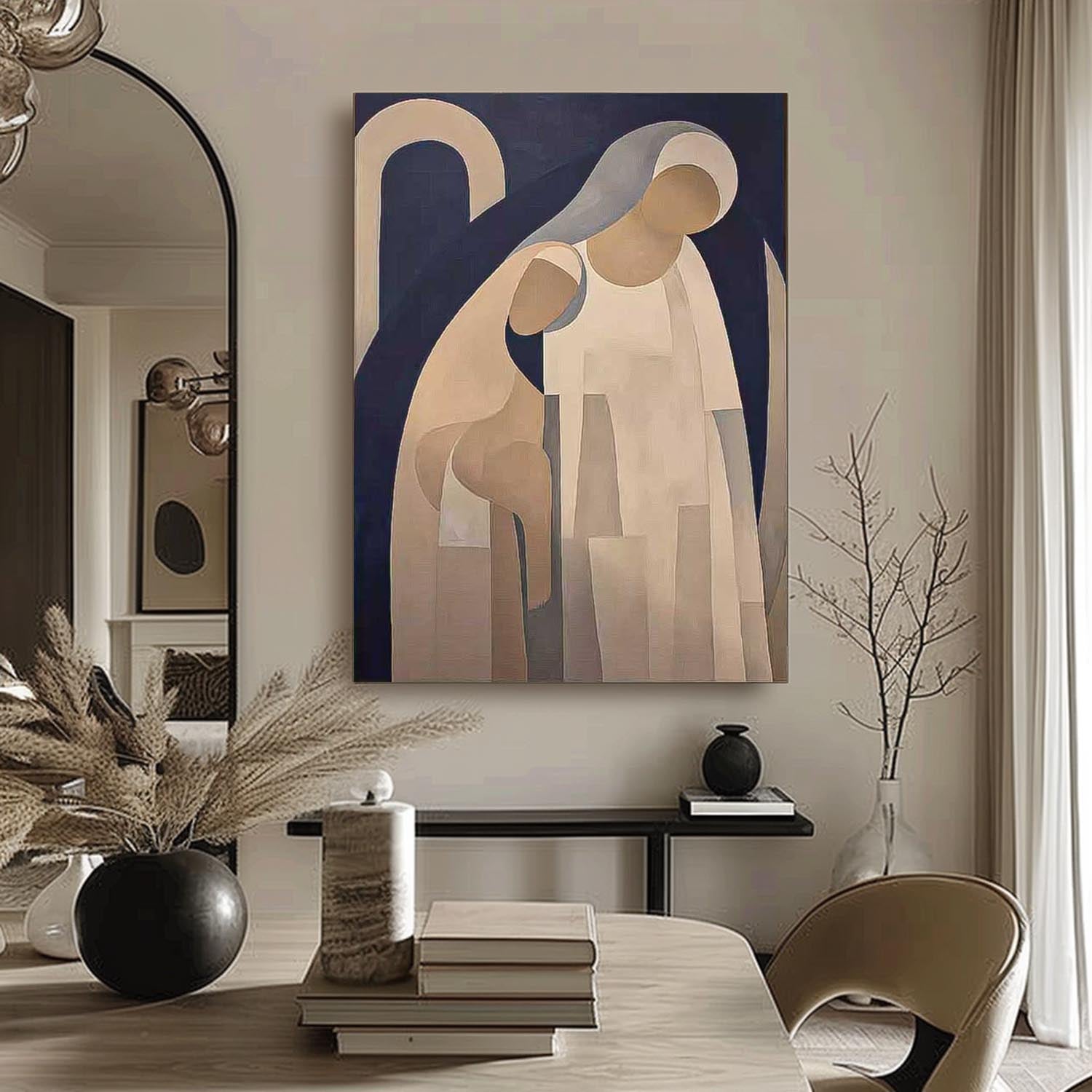 Wall Art People Elegant Cubist Abstract Artistic