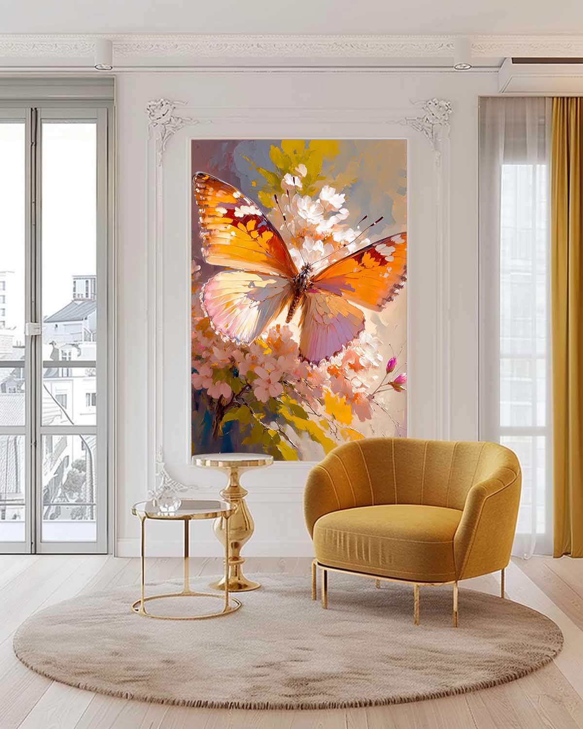 Wall Art Animal Whimsical Butterfly Design