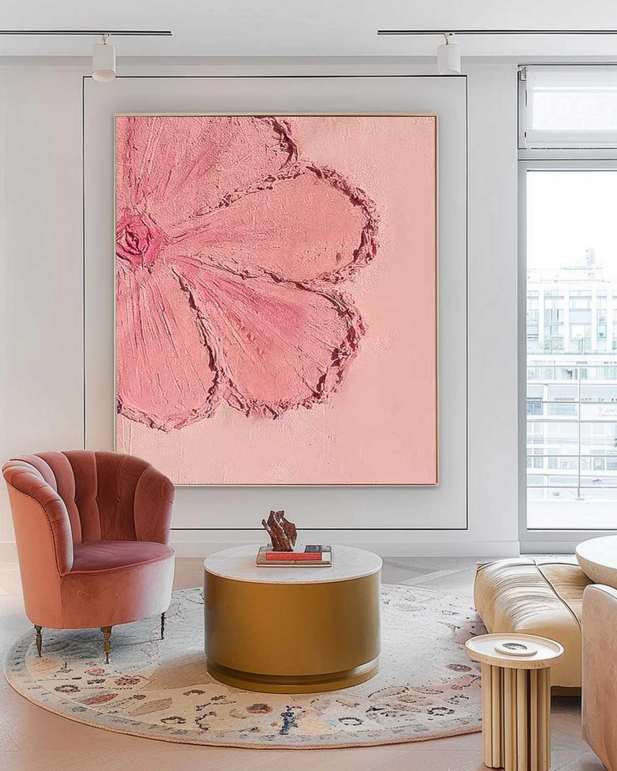 Wall Art Flower Minimalist Painterly Serene