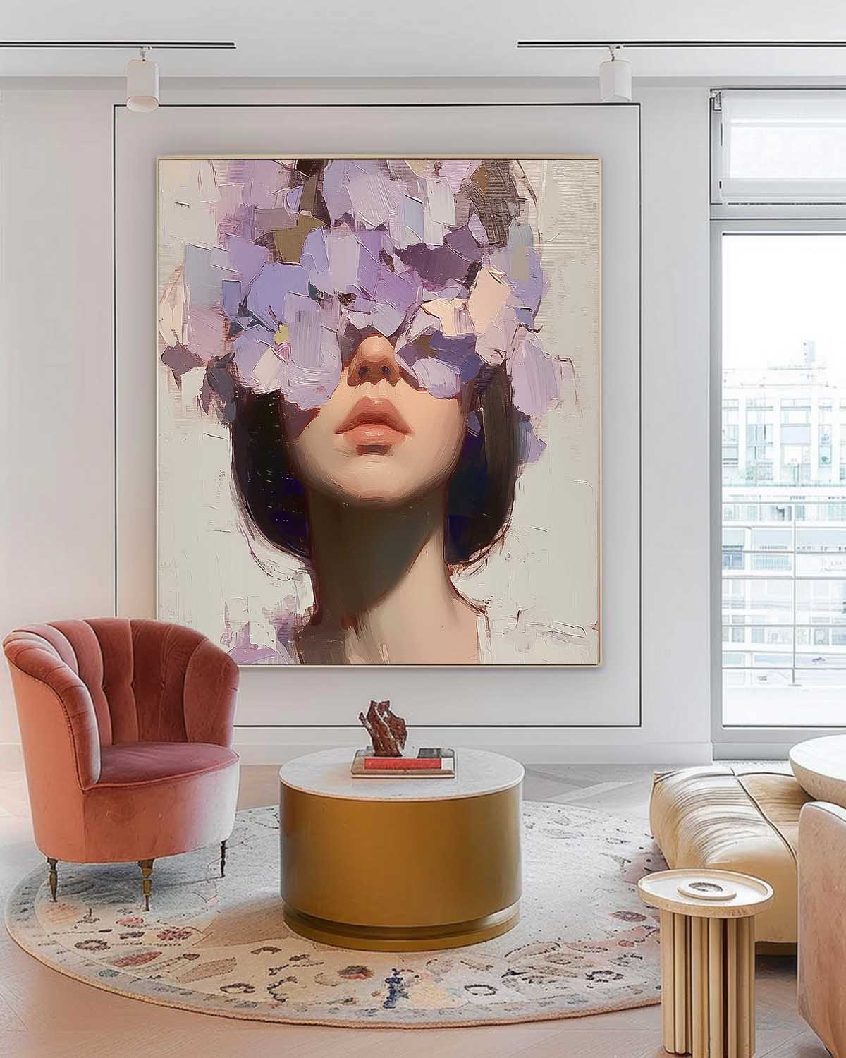Wall Art Soft People Contemporary Serene