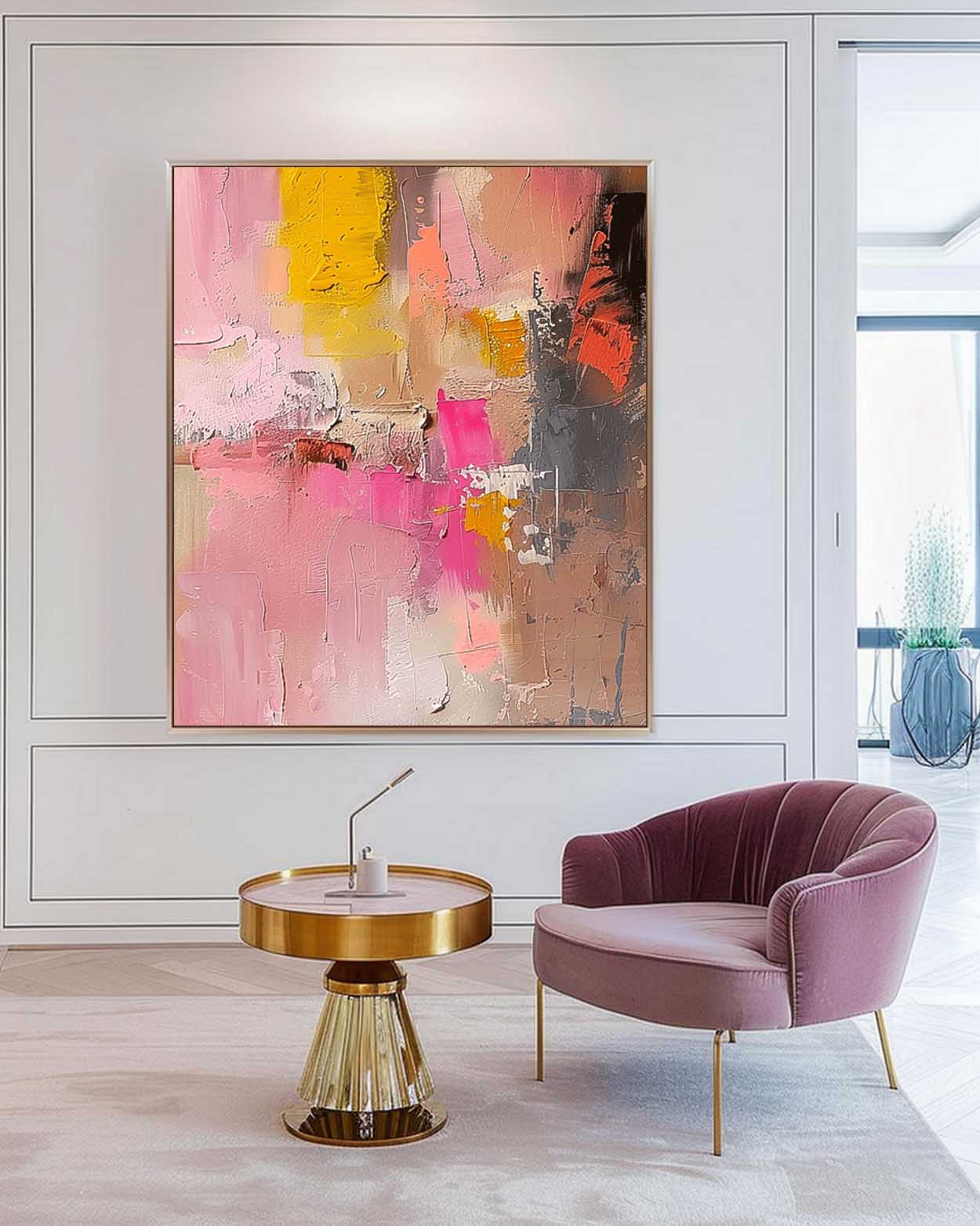 Wall Art Vibrant Abstract Contemporary Playful