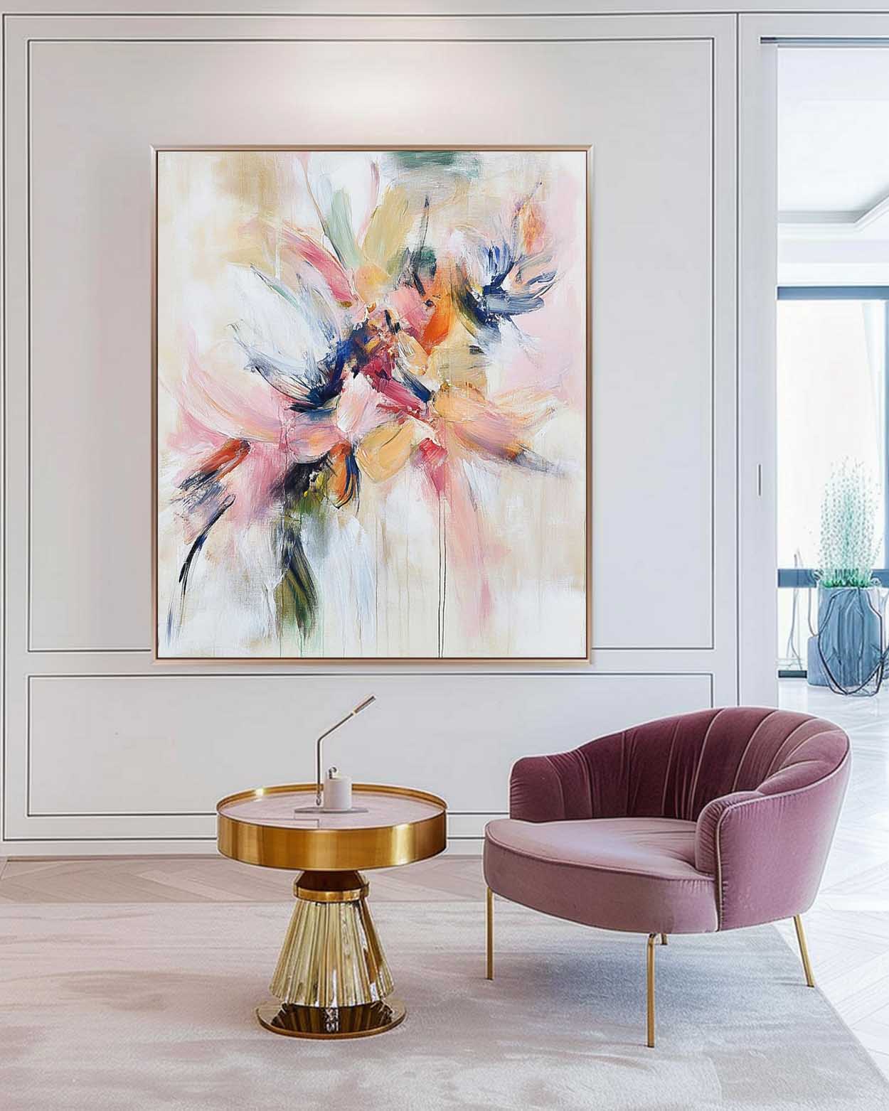 Wall Art Abstract Flowing Dynamic Cluster