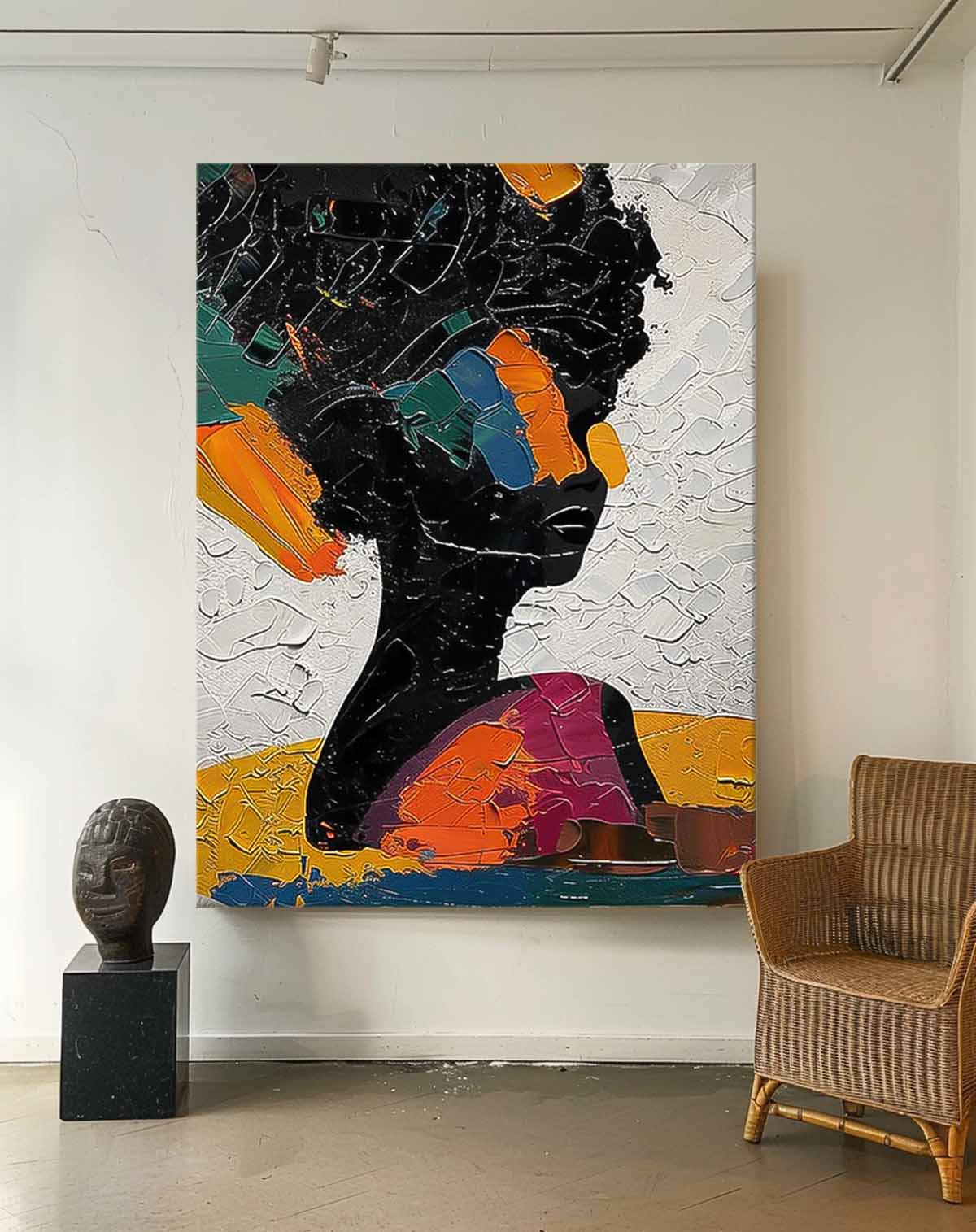 Wall Art Impasto People Expressionist Modern