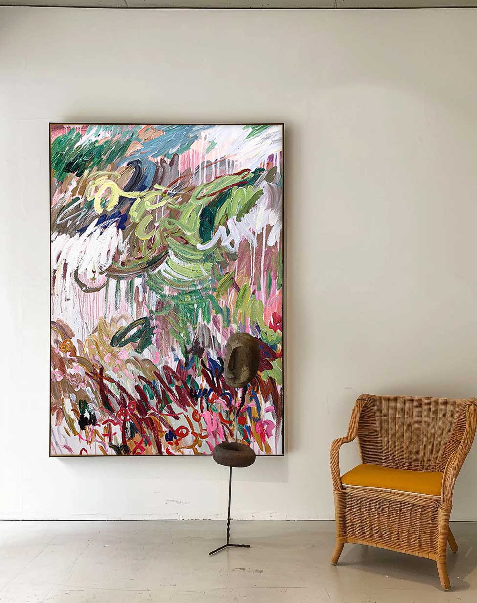 Wall Art Abstract Dense Energetic Dynamic