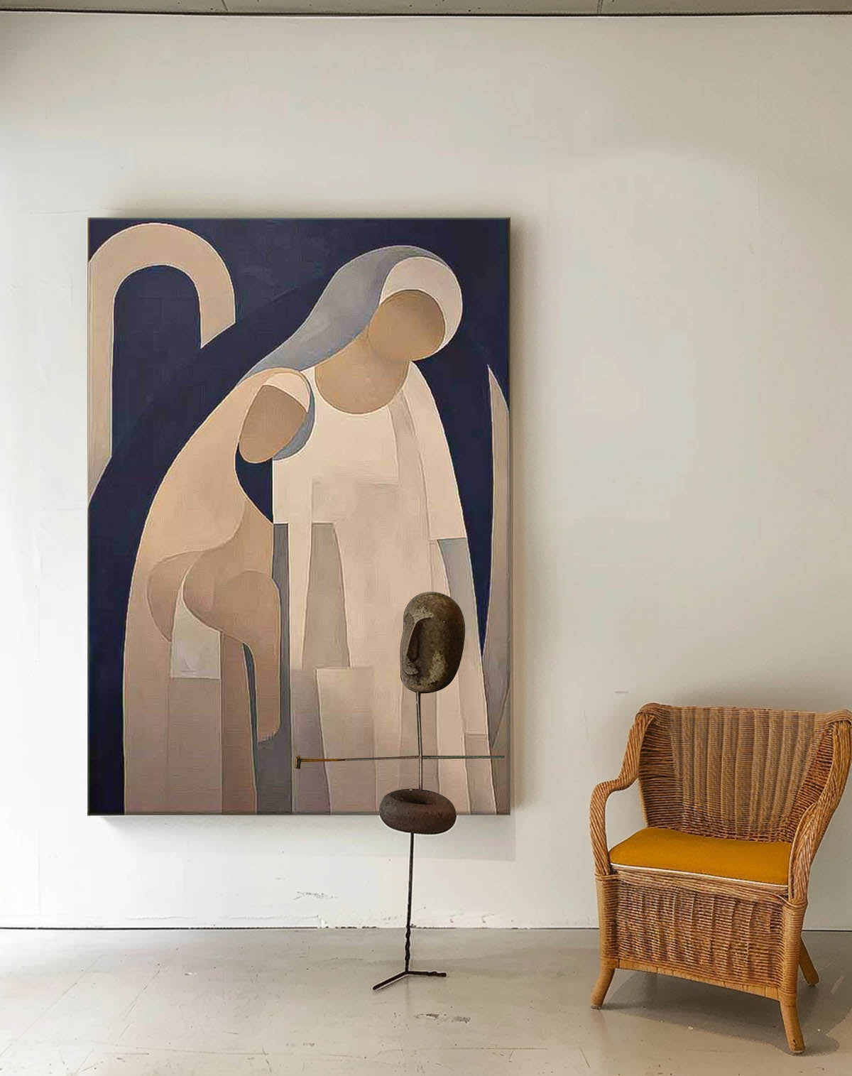 Wall Art People Elegant Cubist Abstract Artistic