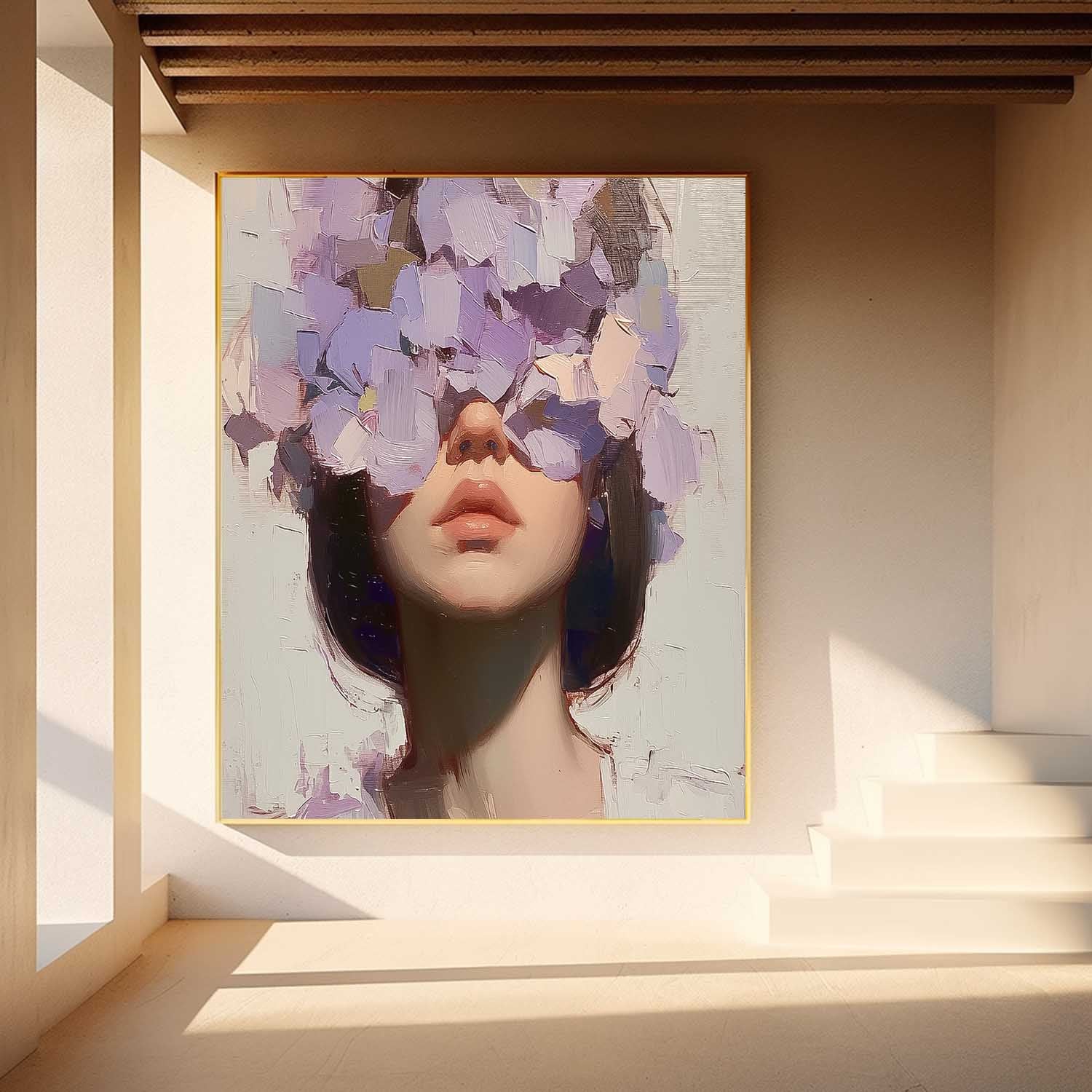Wall Art Soft People Contemporary Serene