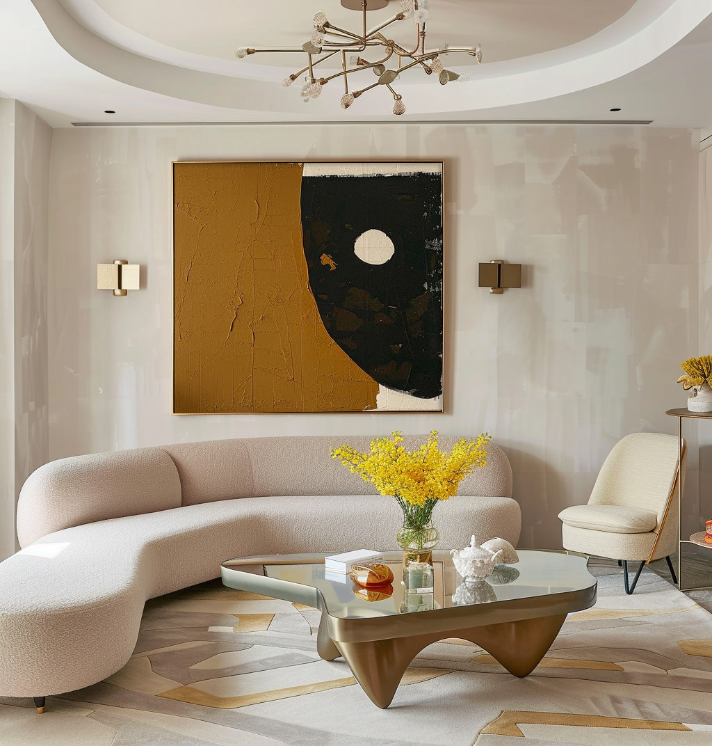 Wall Art Geometric Minimalist Meditative Painterly
