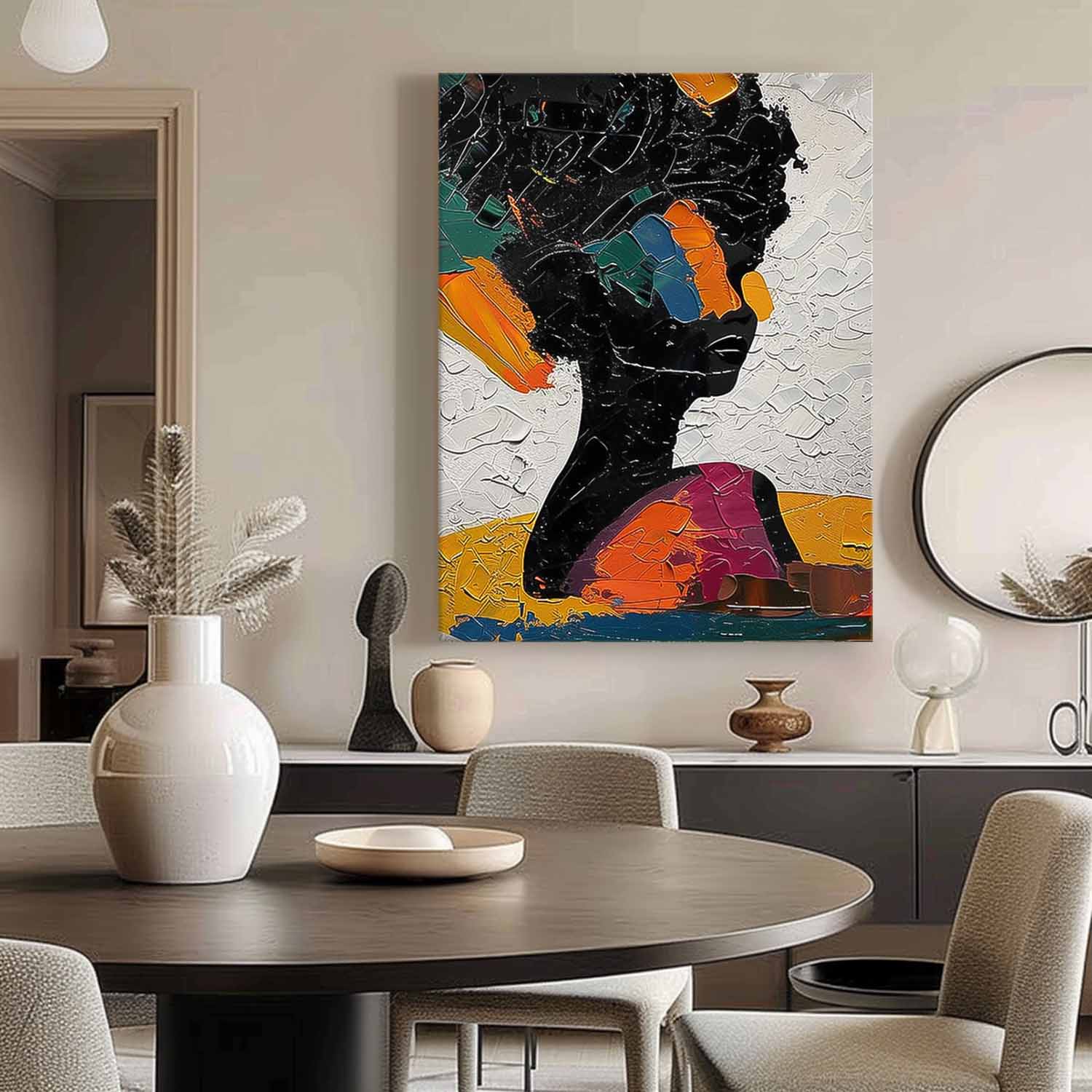 Wall Art Impasto People Expressionist Modern