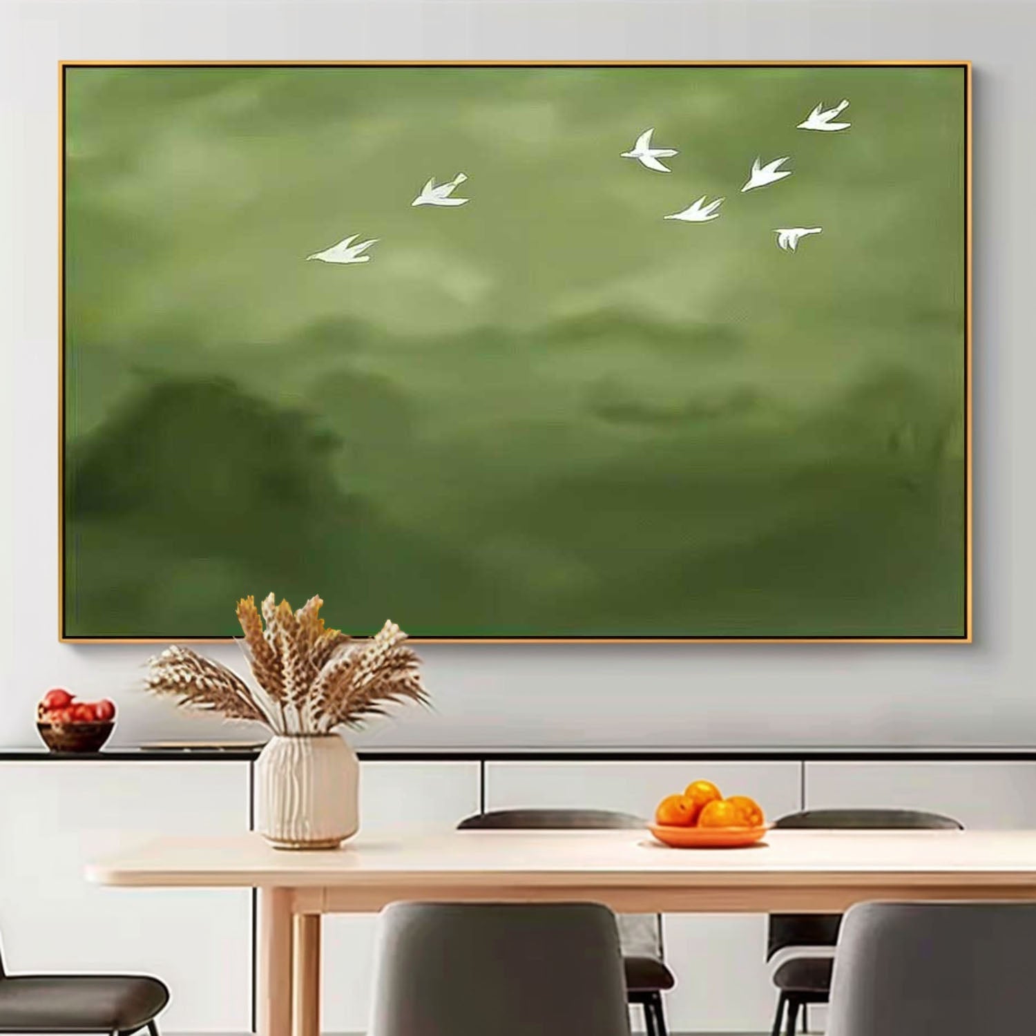 Wall Art Minimalist Landscape Bird Impressionist