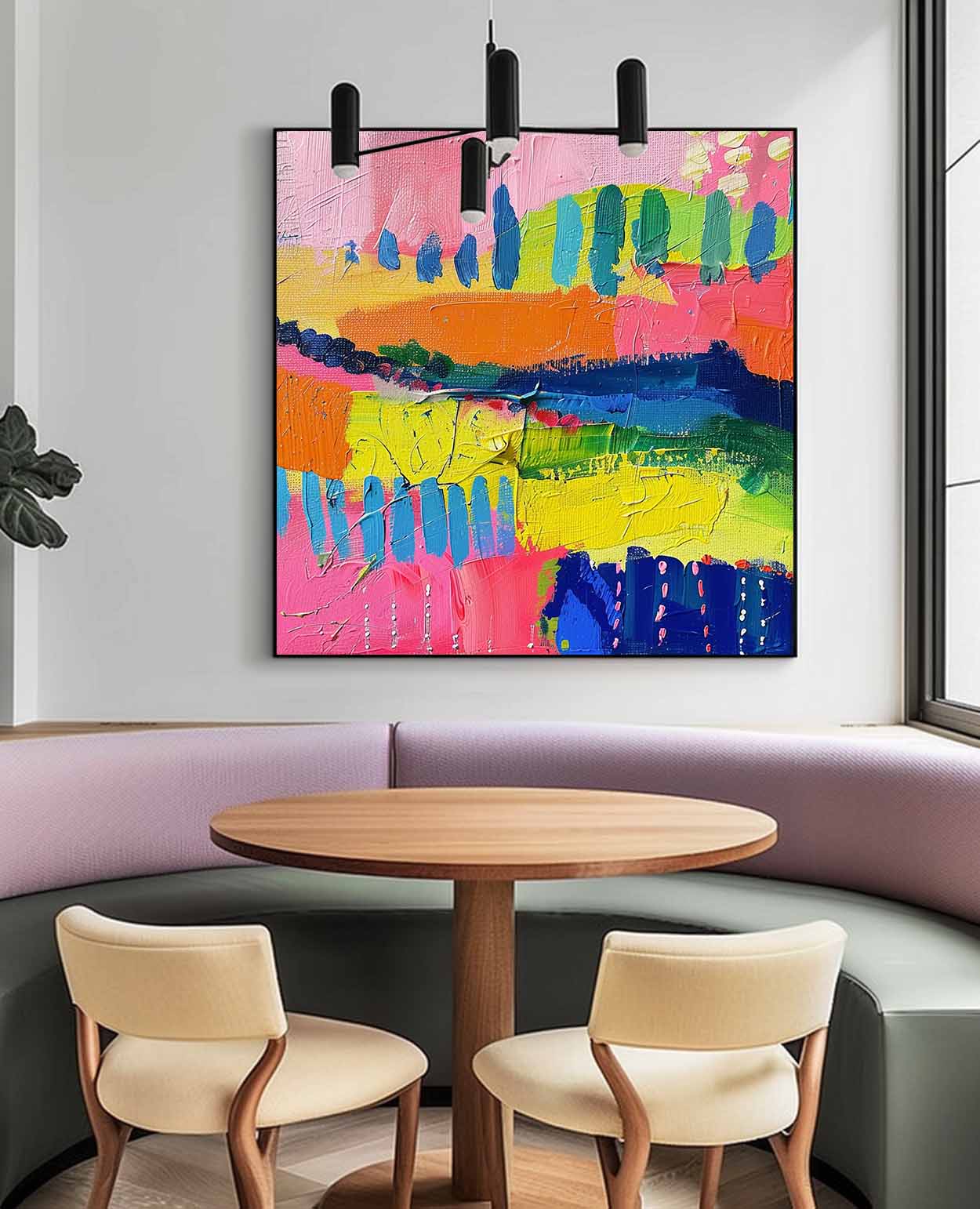 Wall Art Abstract Energetic Tropical Artistic