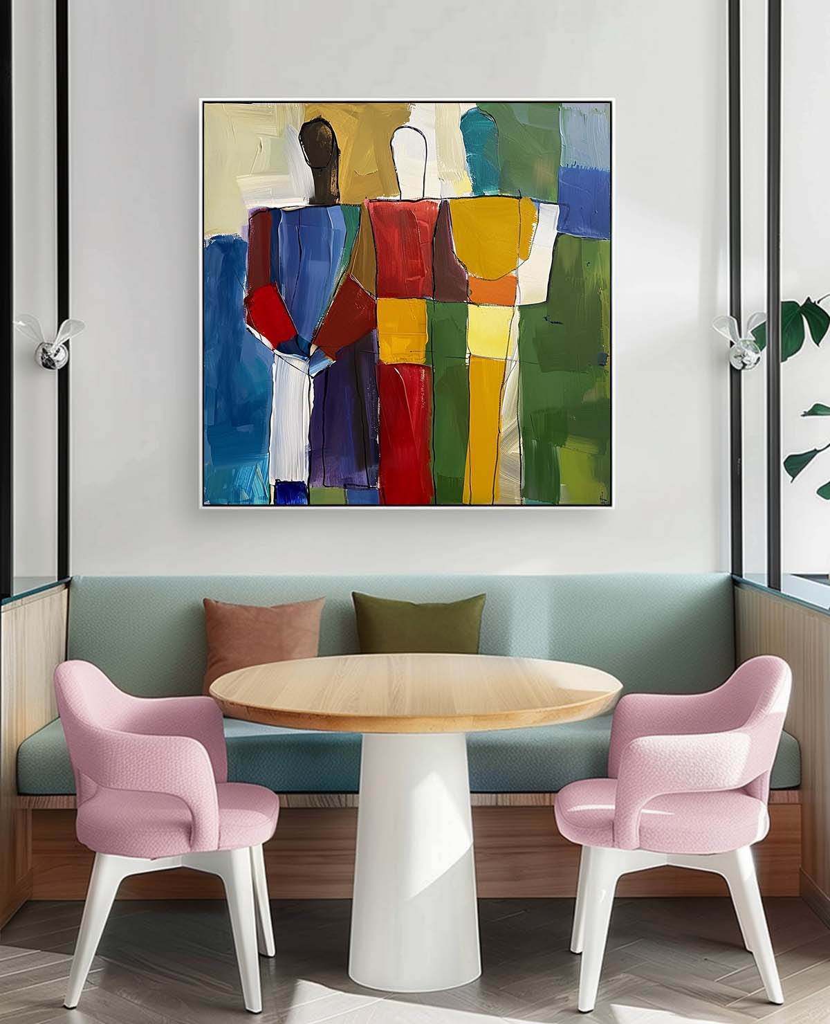 Wall Art Figurative Painterly Geometric Cubist