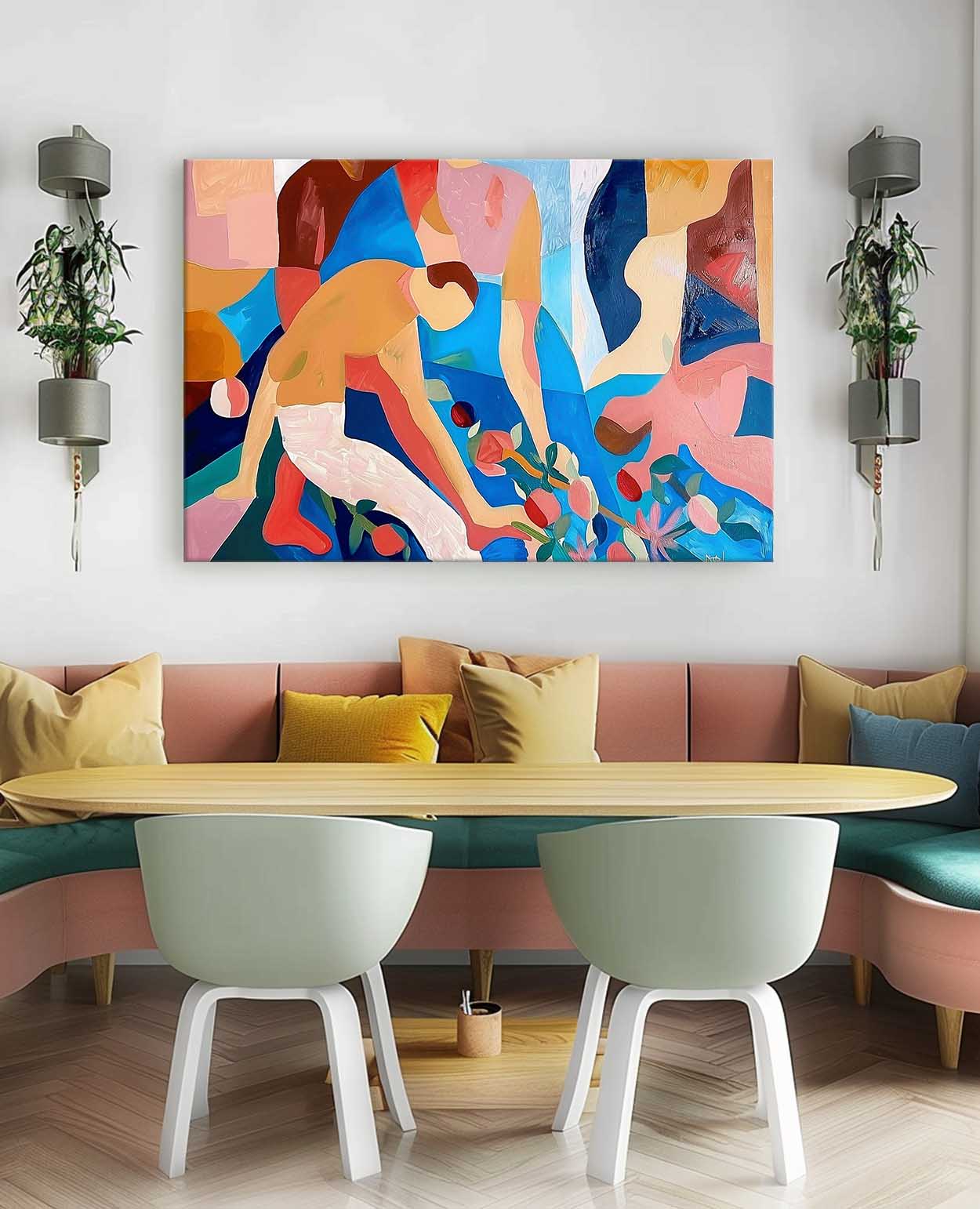 Wall Art Vibrant Abstract Geometric Atmosphere