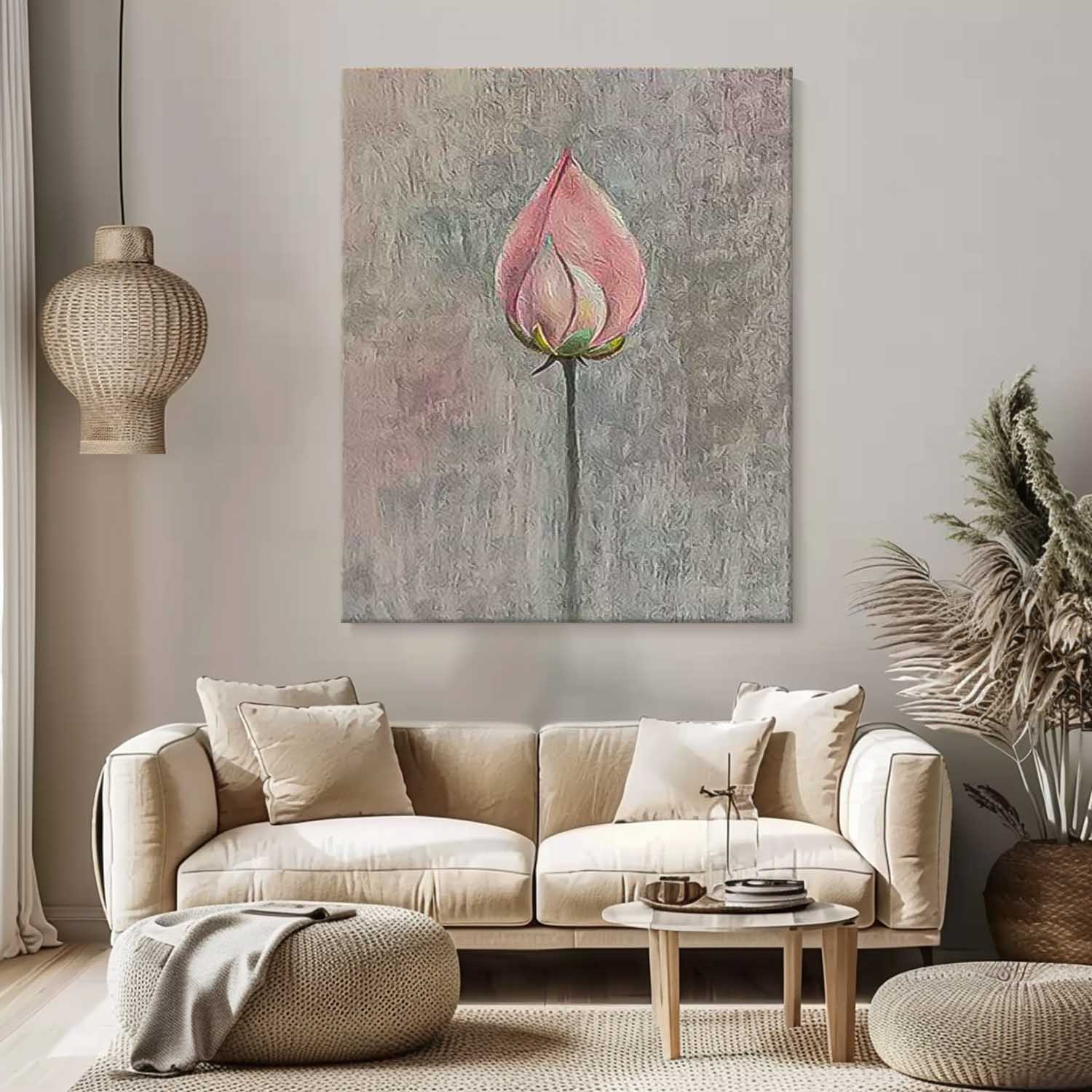 Wall Art Flower Minimalist Zen Serene Modern