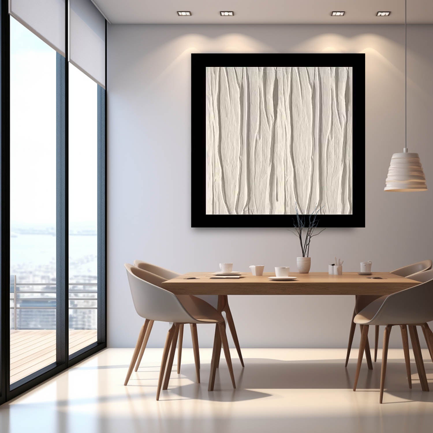 Wall Art Minimalist Grid Geometric Contemporary
