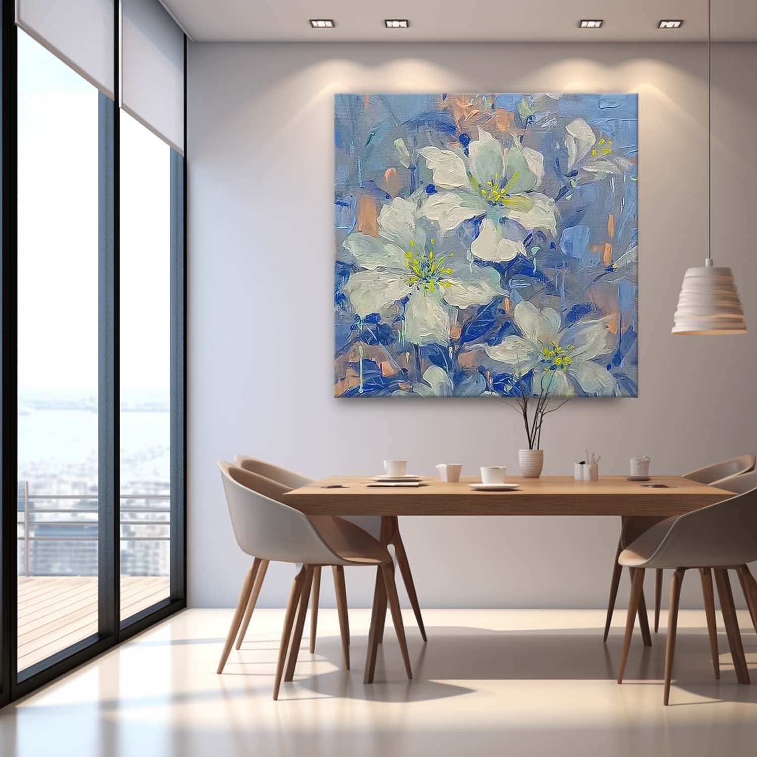 Wall Art Impressionist Flower Serene Calm Nature