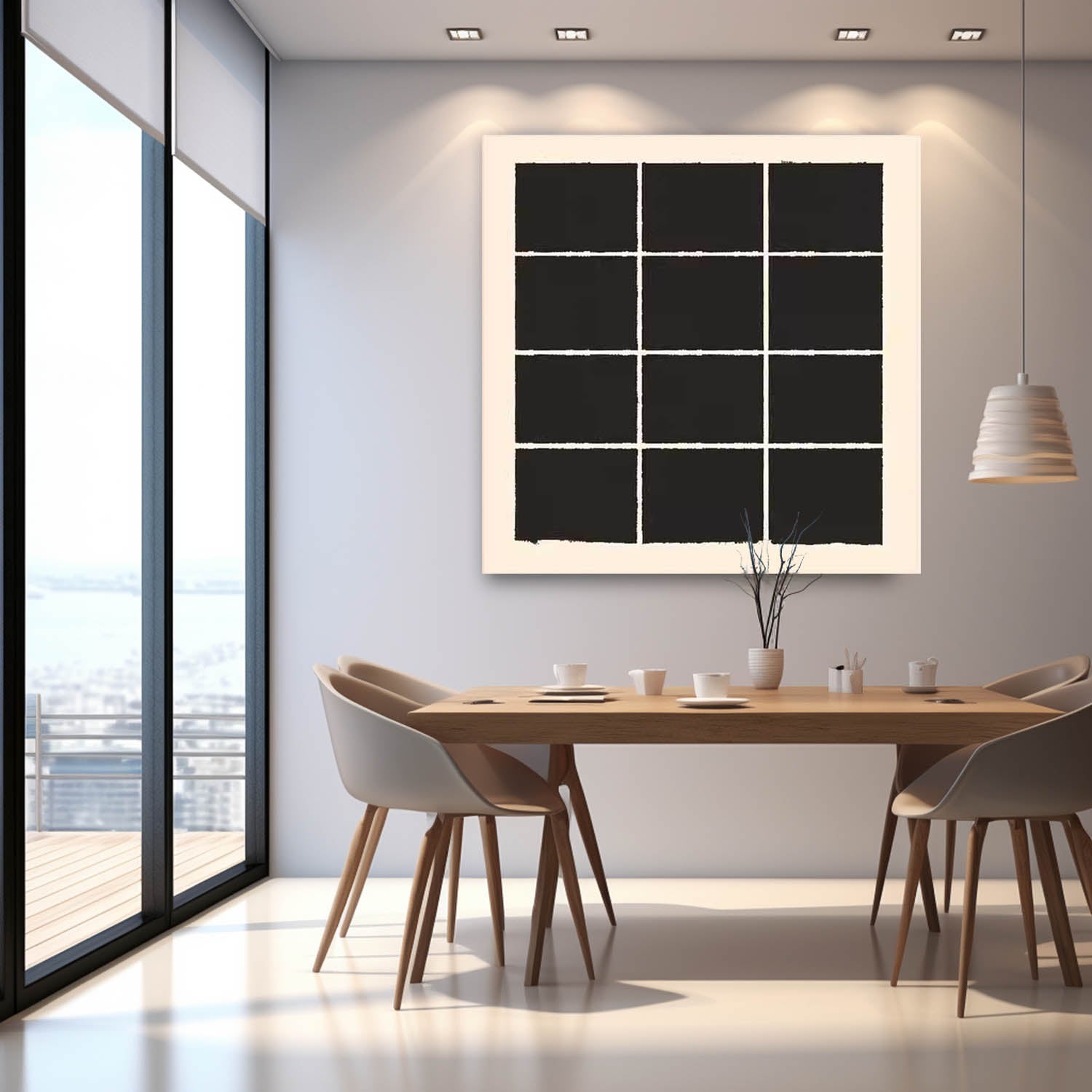 Wall Art Understated Minimalist Elegant Grid