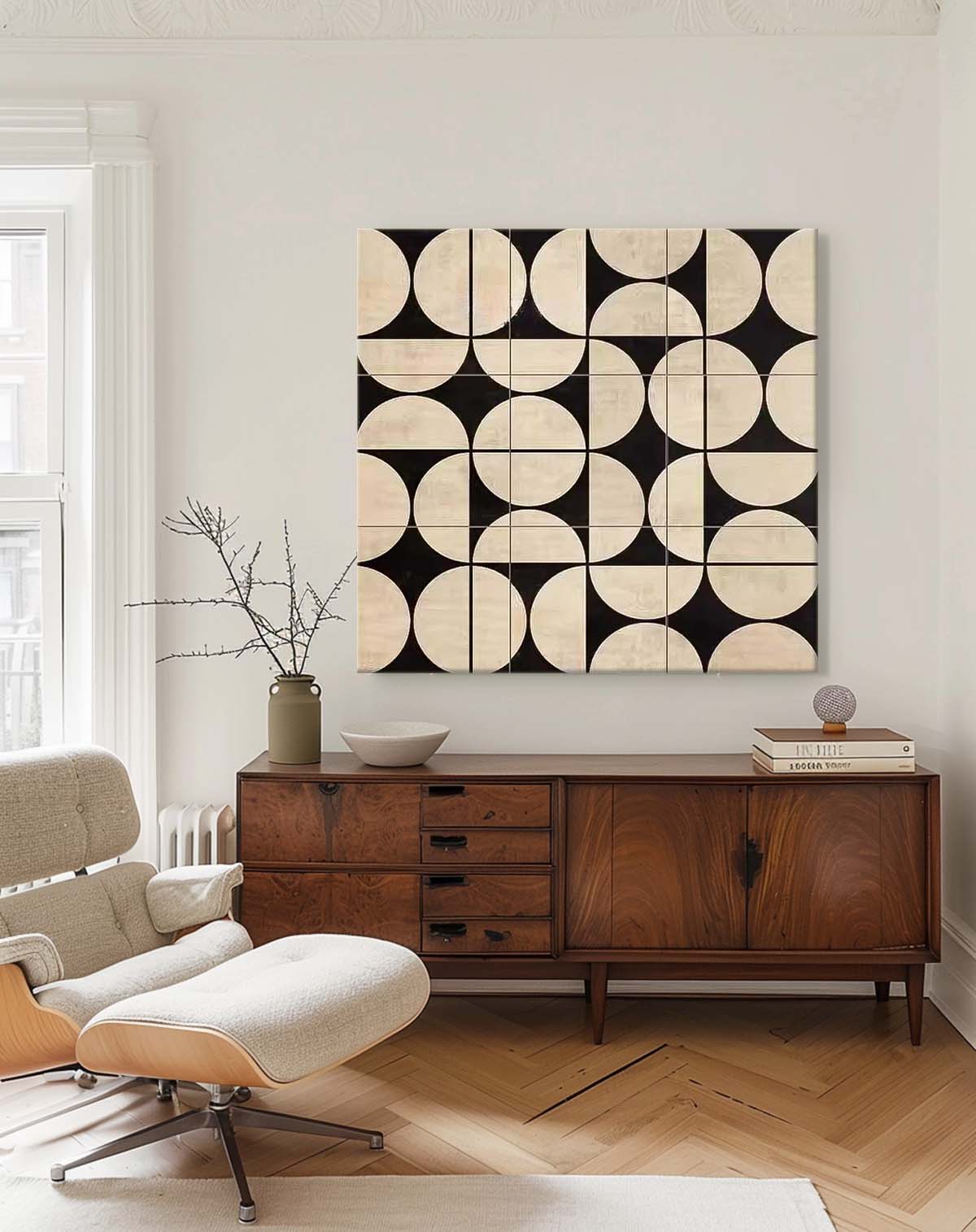 Wall Art Tile Pattern Minimalist Precise Elegant