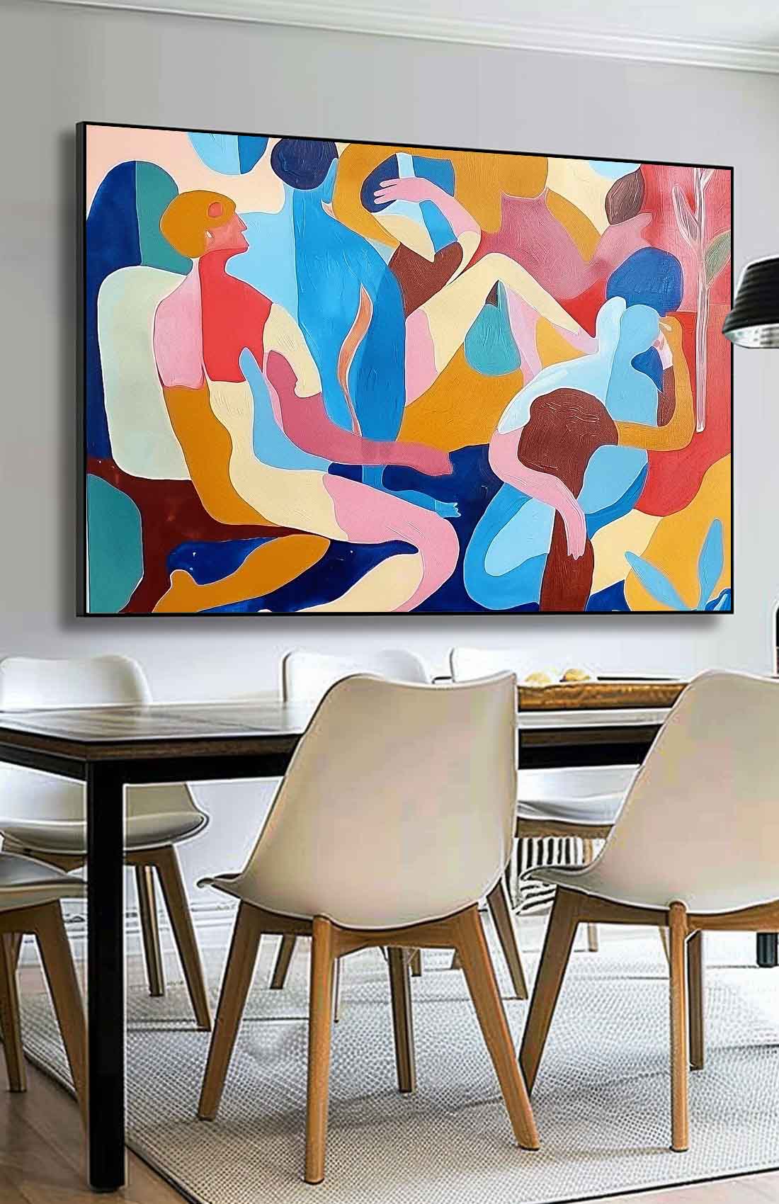 Wall Art Cubist Abstract Figurative Joyful