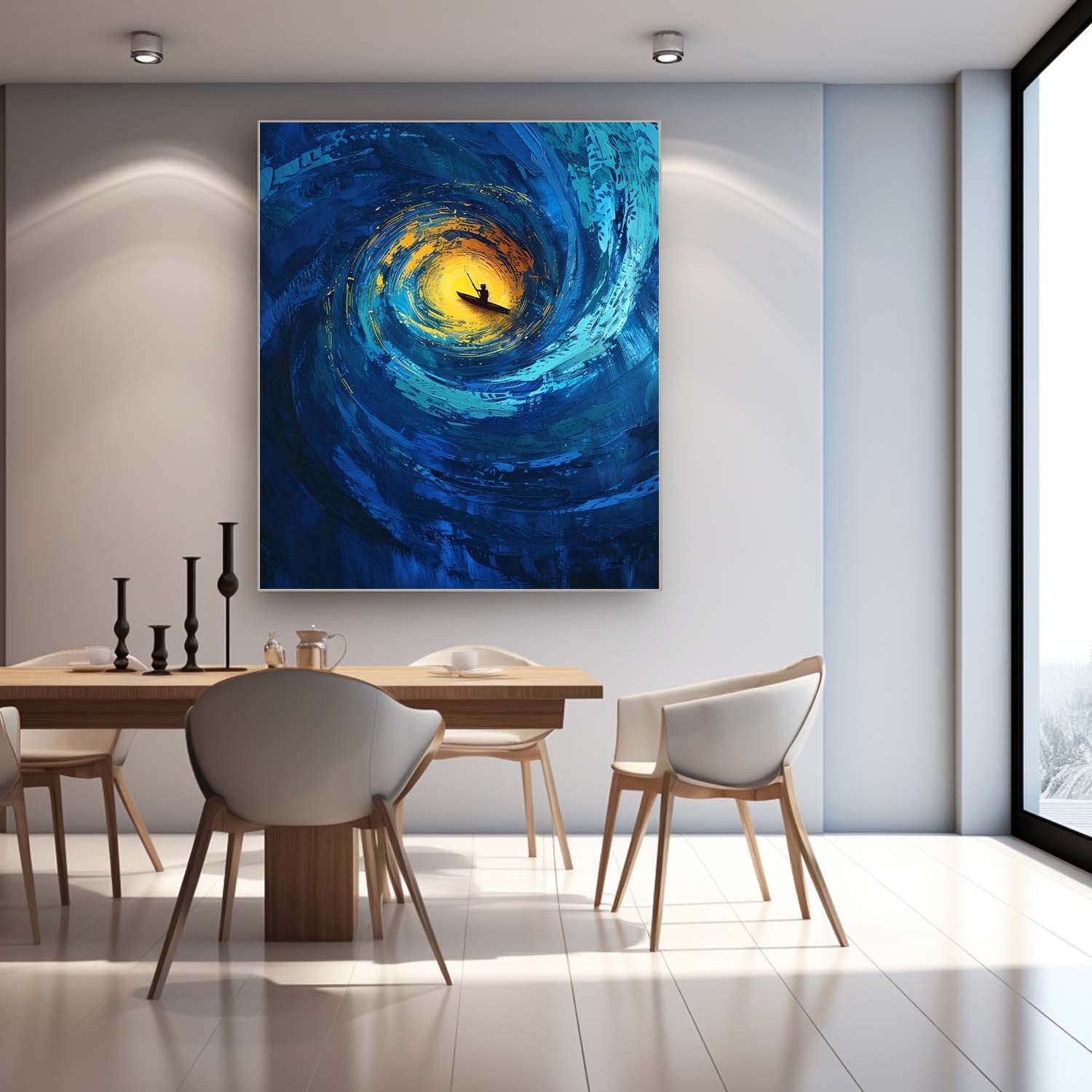 Wall Art Impasto Beach & Ocean Mysterious