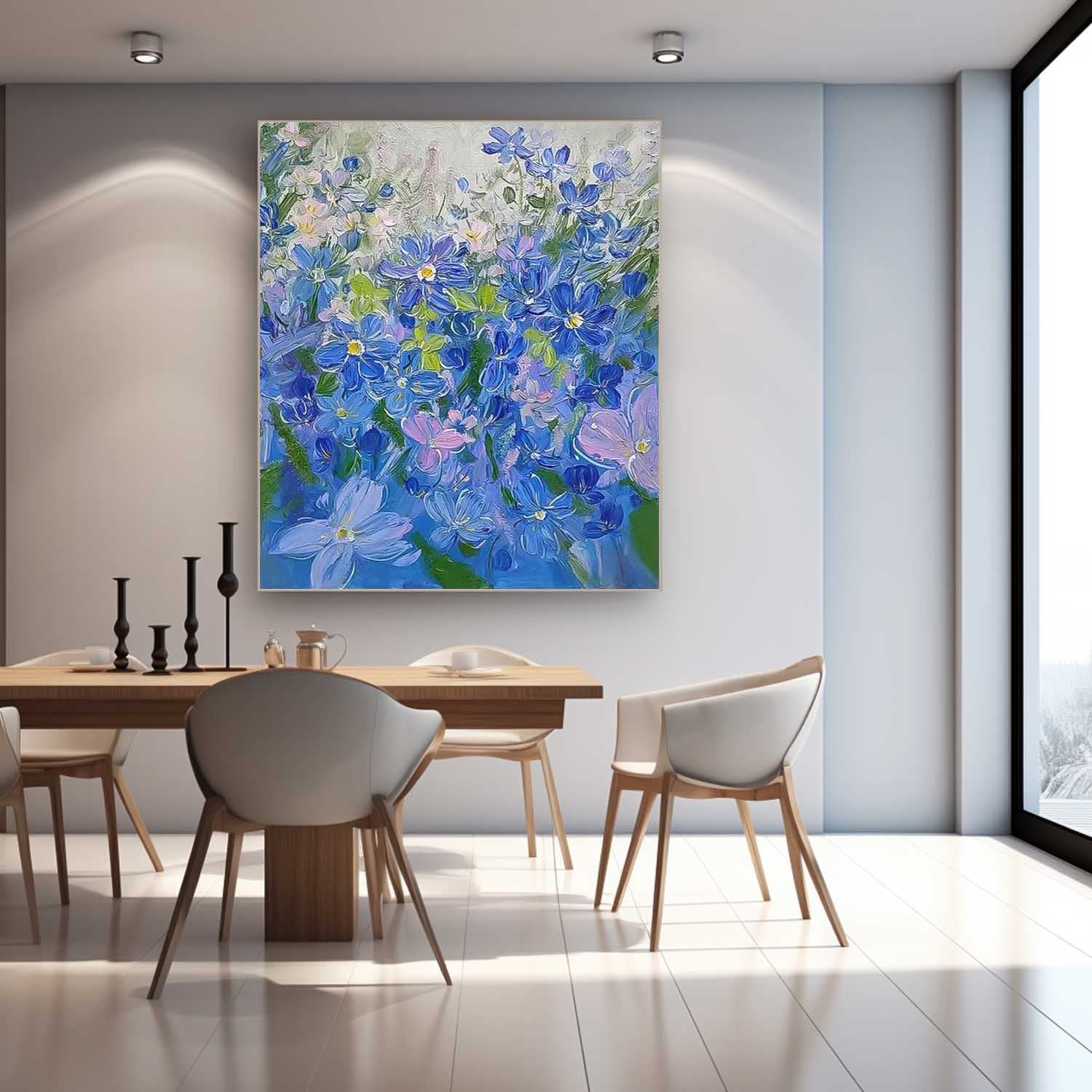 Wall Art Contemporary Flower Understated Elegant