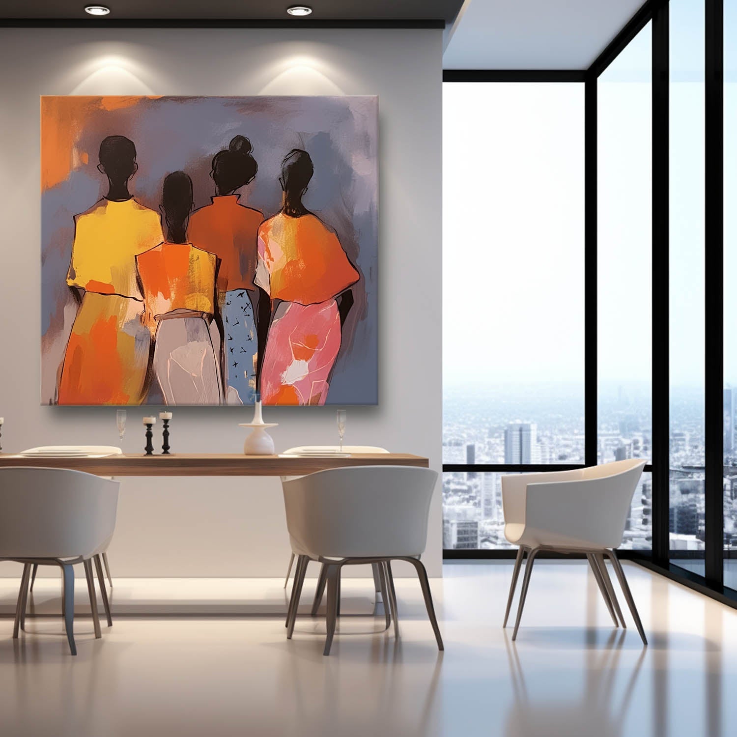 Wall Art People Modern Abstract Understated