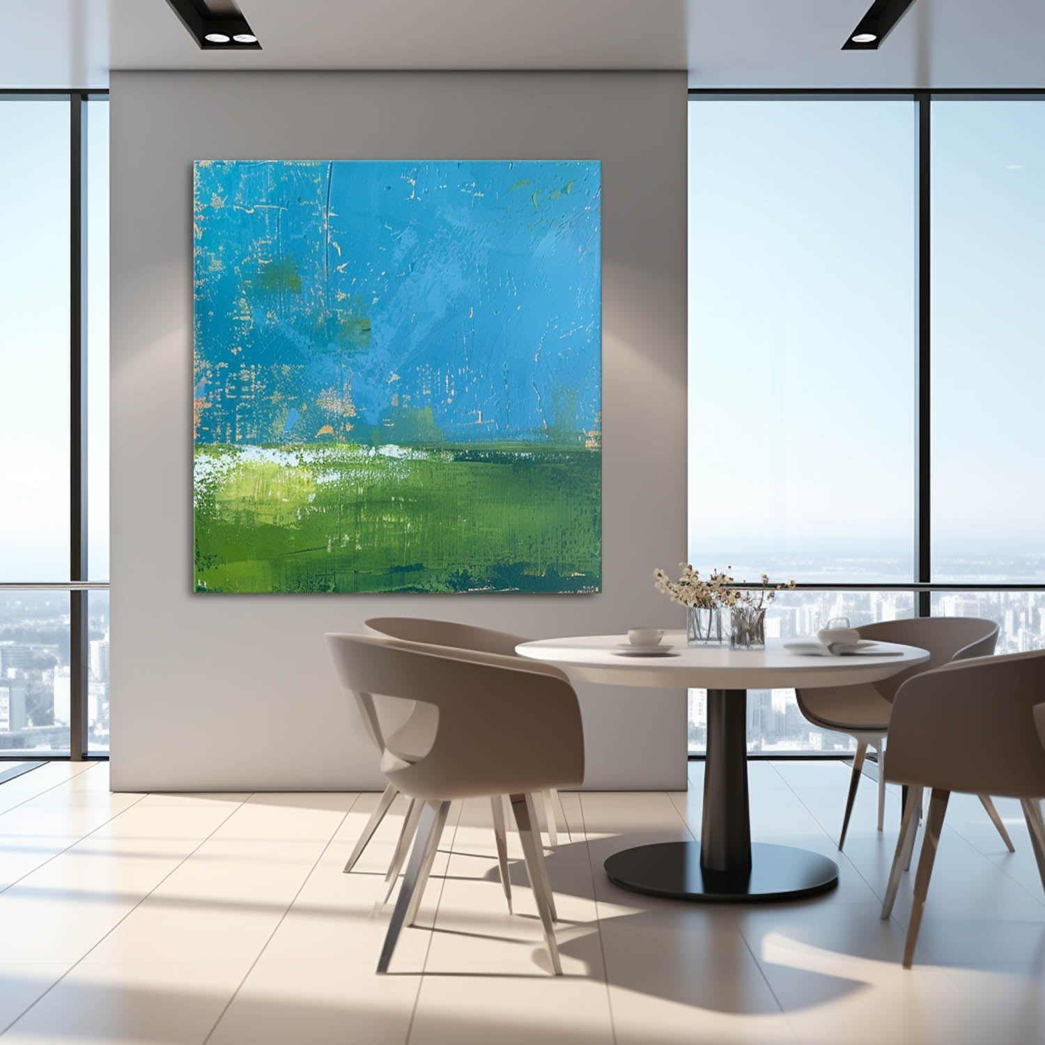 Wall Art Abstract Fresh Healing Nature Vibrant Modern