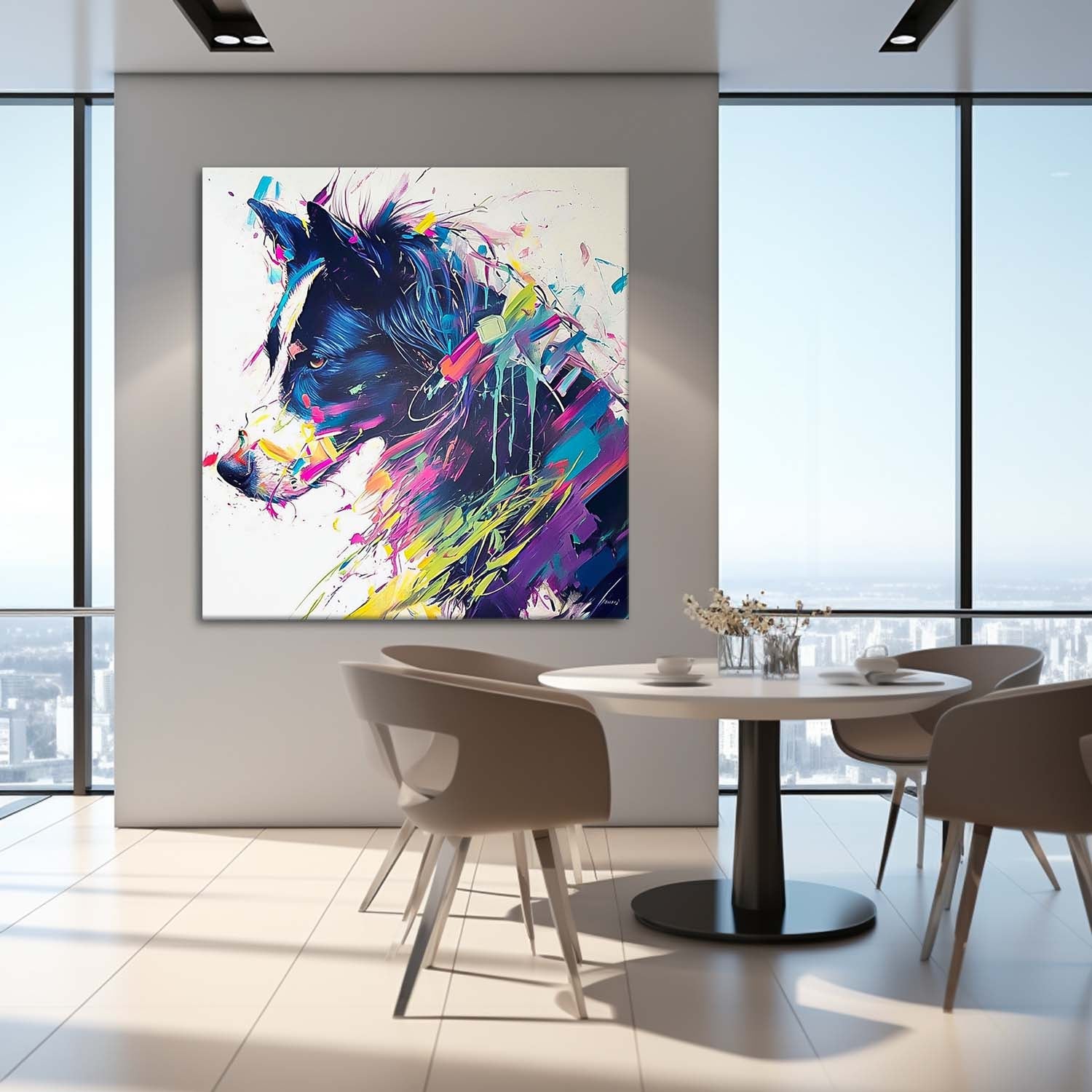 Wall Art Animal Dopamine Vibrant Playful Retro