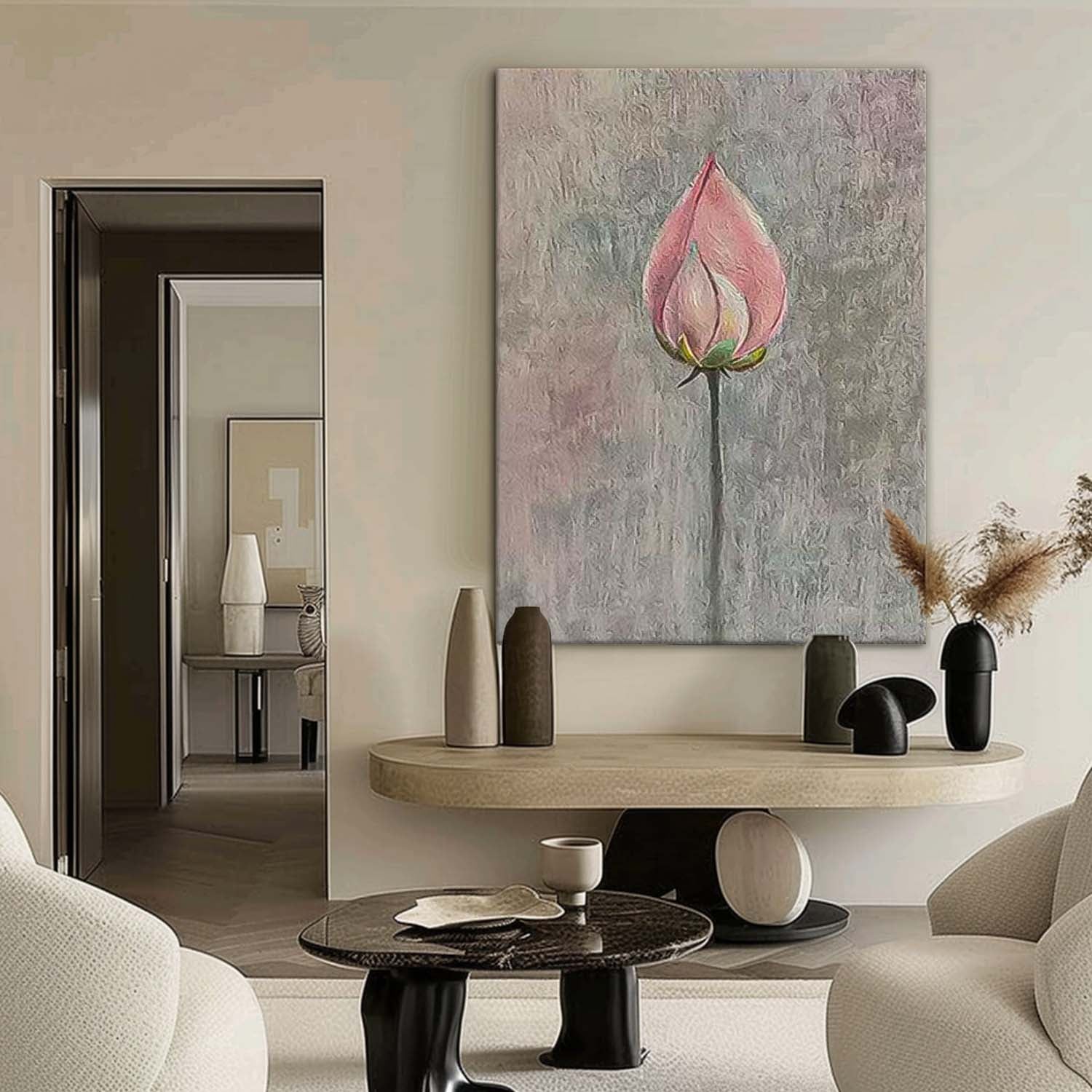 Wall Art Flower Minimalist Zen Serene Modern
