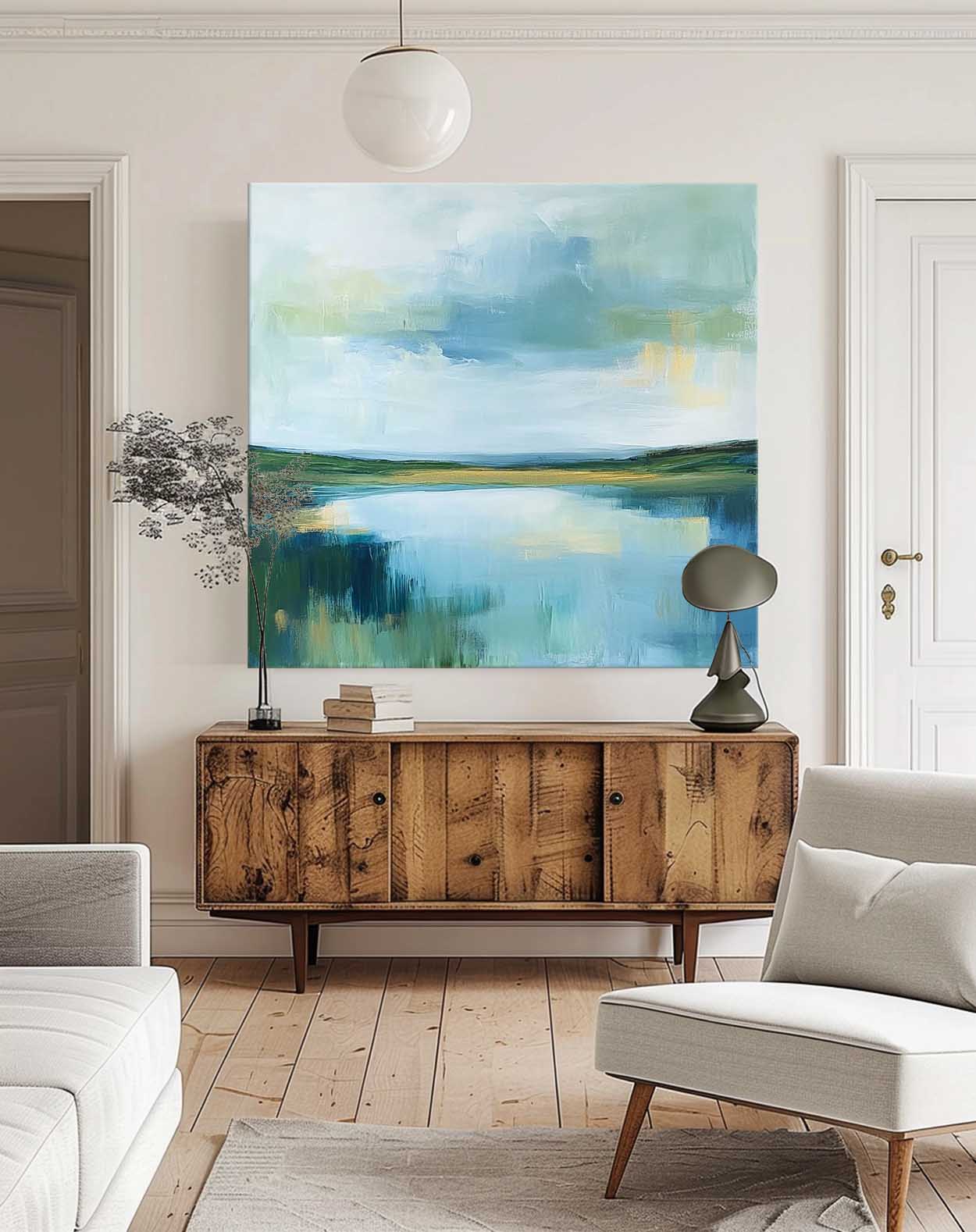 Wall Art Landscape Serene Wetland Horizon