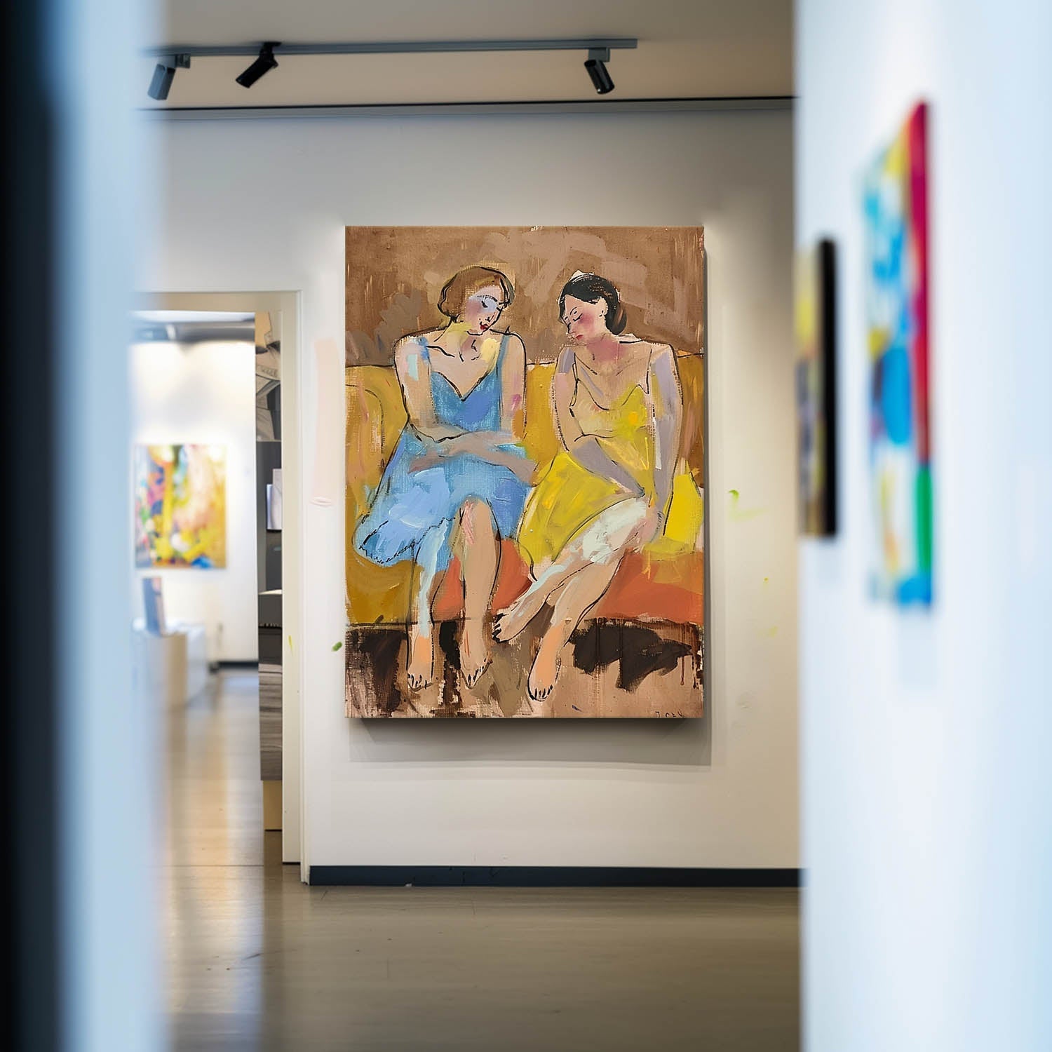 Wall Art Abstract Figure Contemporary Expressionist