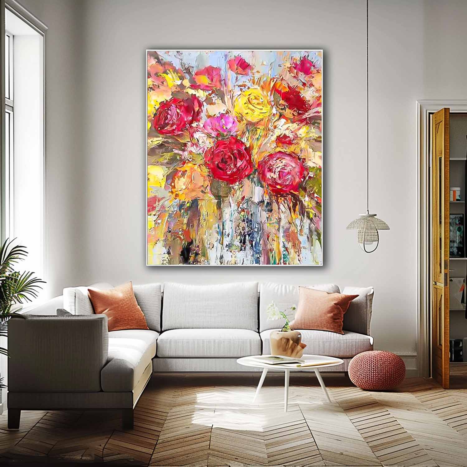 Wall Art Flower Nature Impressionist Cheerful