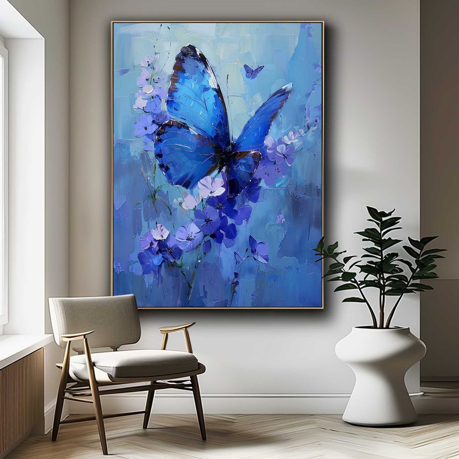 Wall Art Animal Butterfly Understated Whimsical