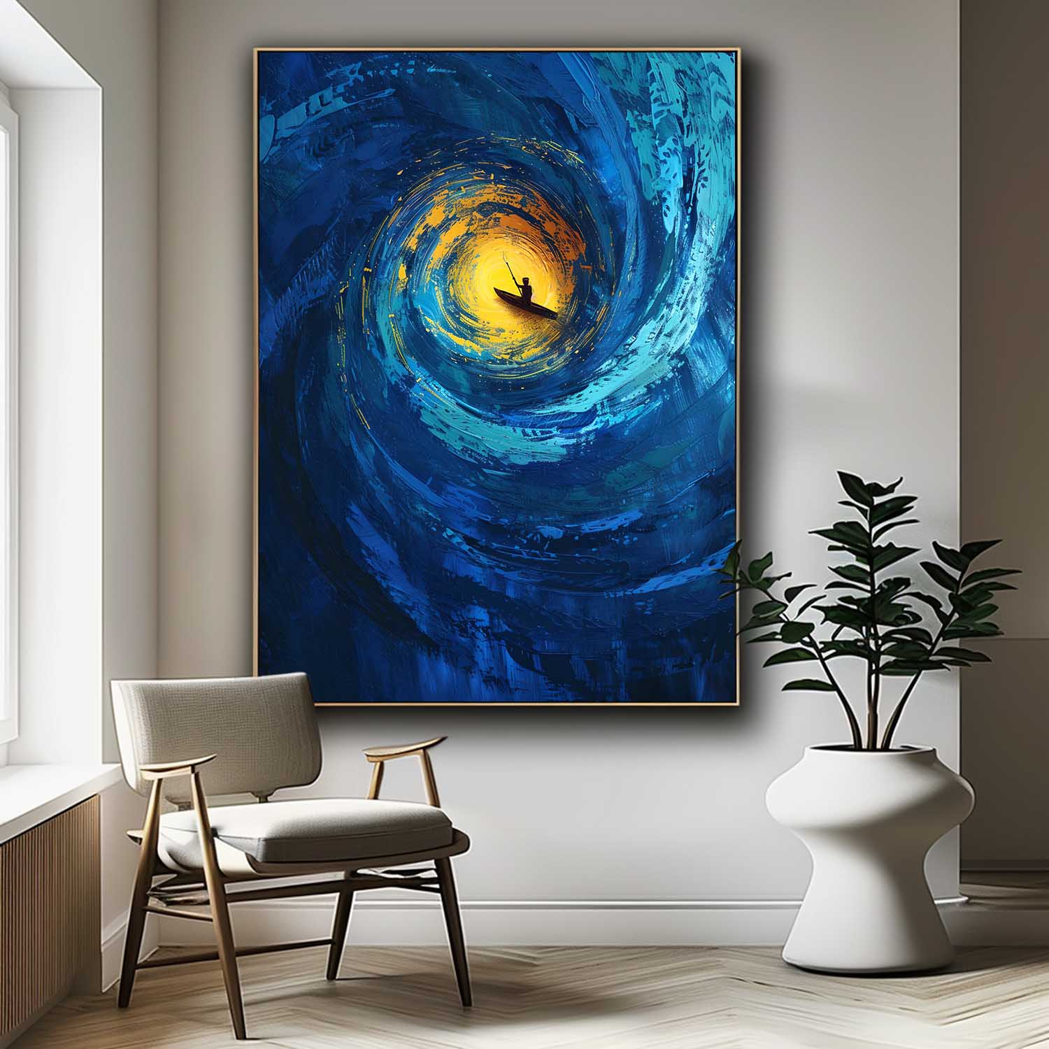 Wall Art Impasto Beach & Ocean Mysterious