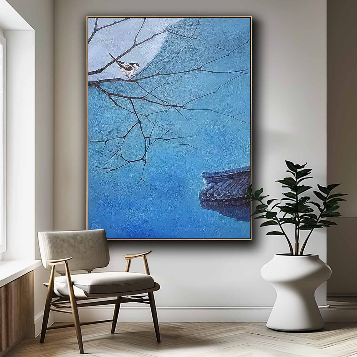 Wall Art Landscape Oriental Night Meditative Design