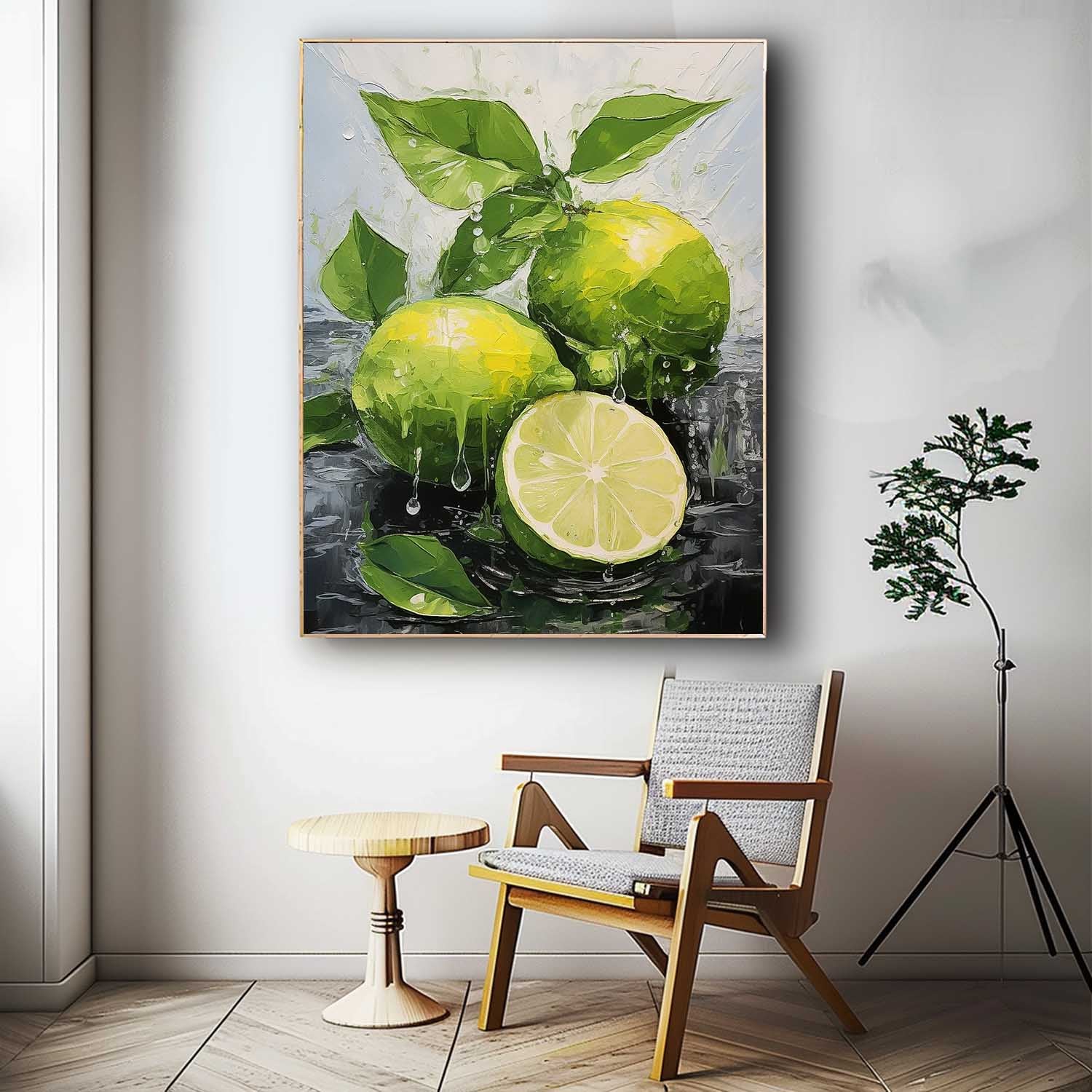 Textured Impressionist Citrus Canvas Art
