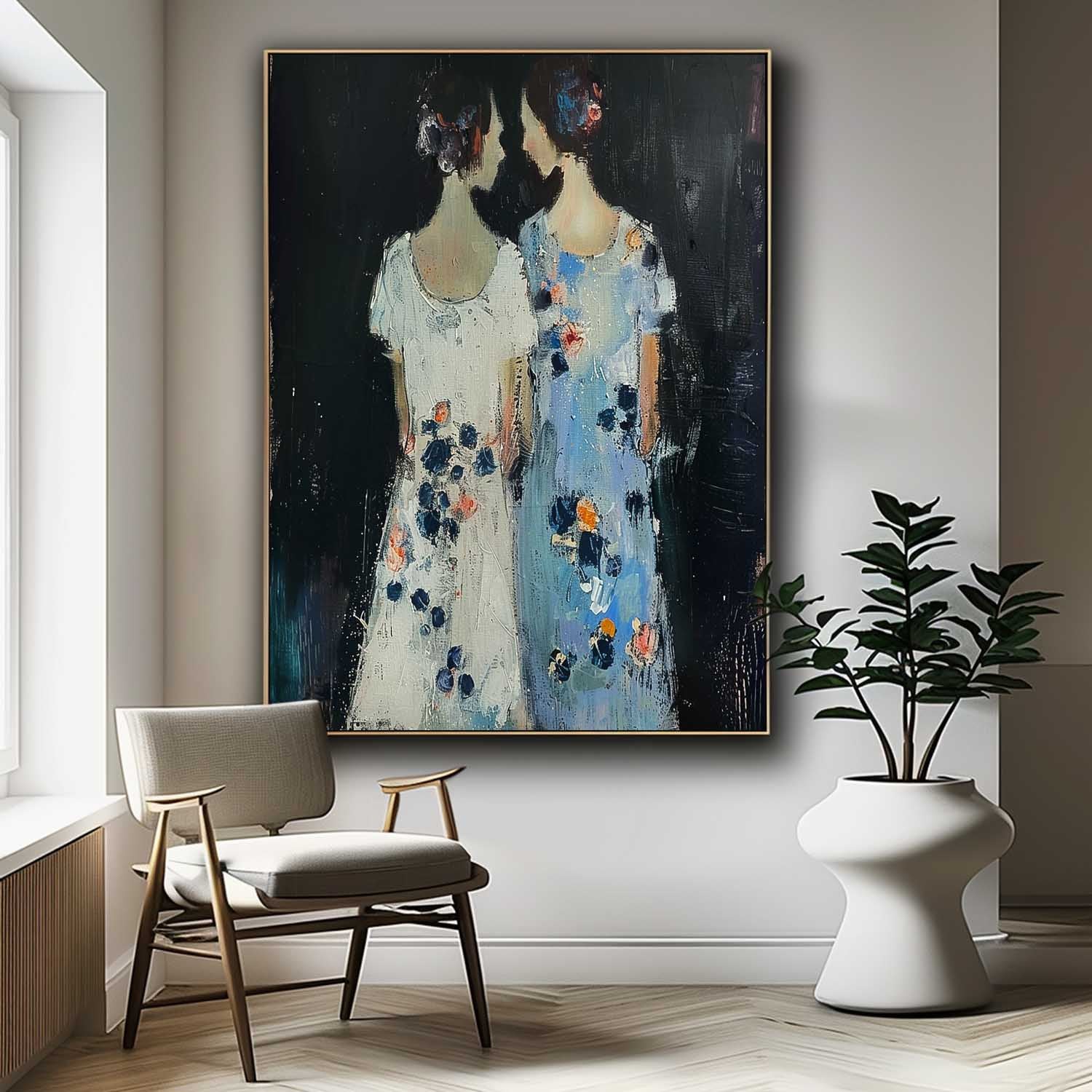 Wall Art People Retro Pop Color Block Figurative
