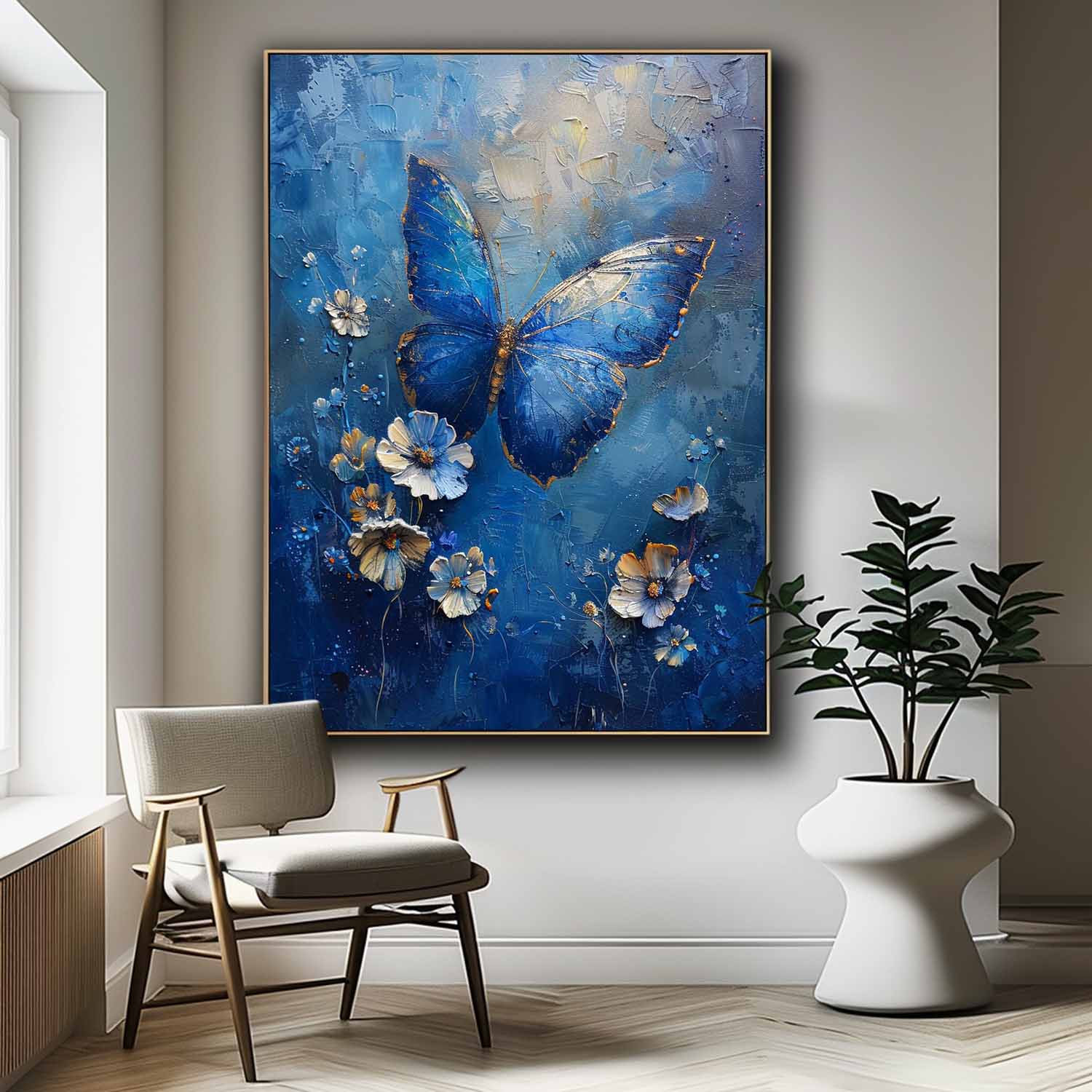Wall Art Impasto Animal Butterfly Expressionist