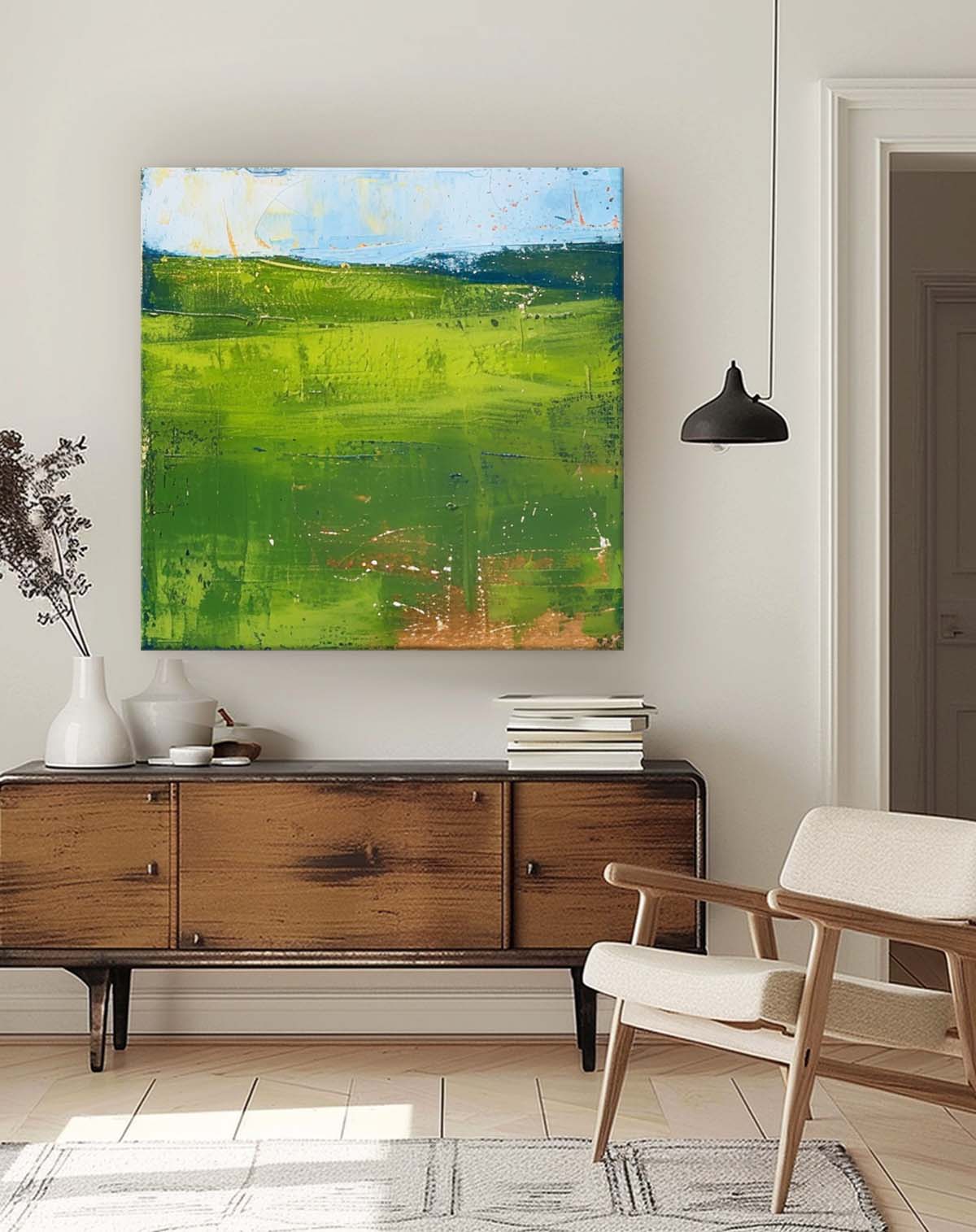Wall Art Abstract Fresh Fresh Lake Impasto