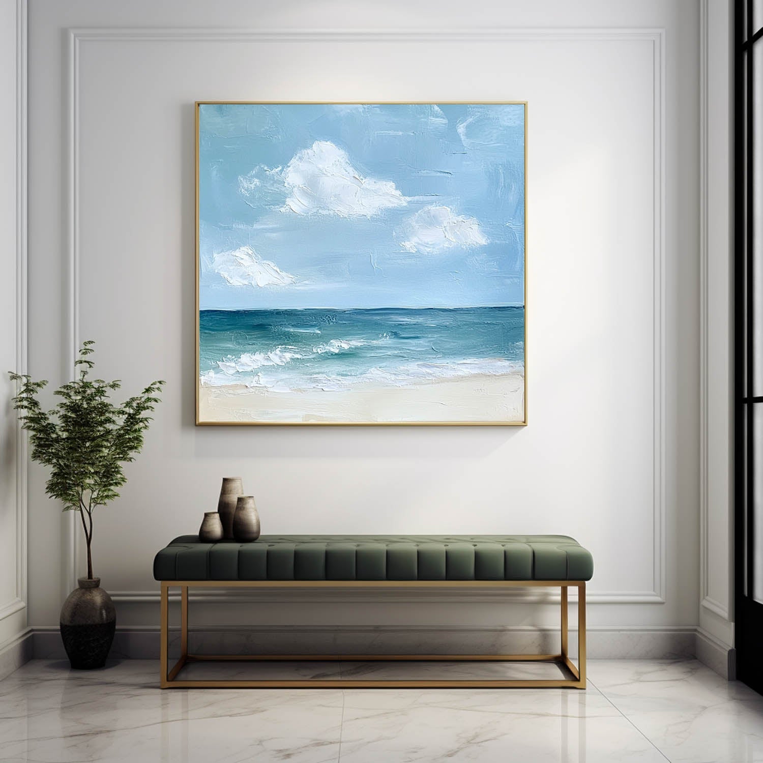 Cora Ocean Sky Impressionist Canvas Art