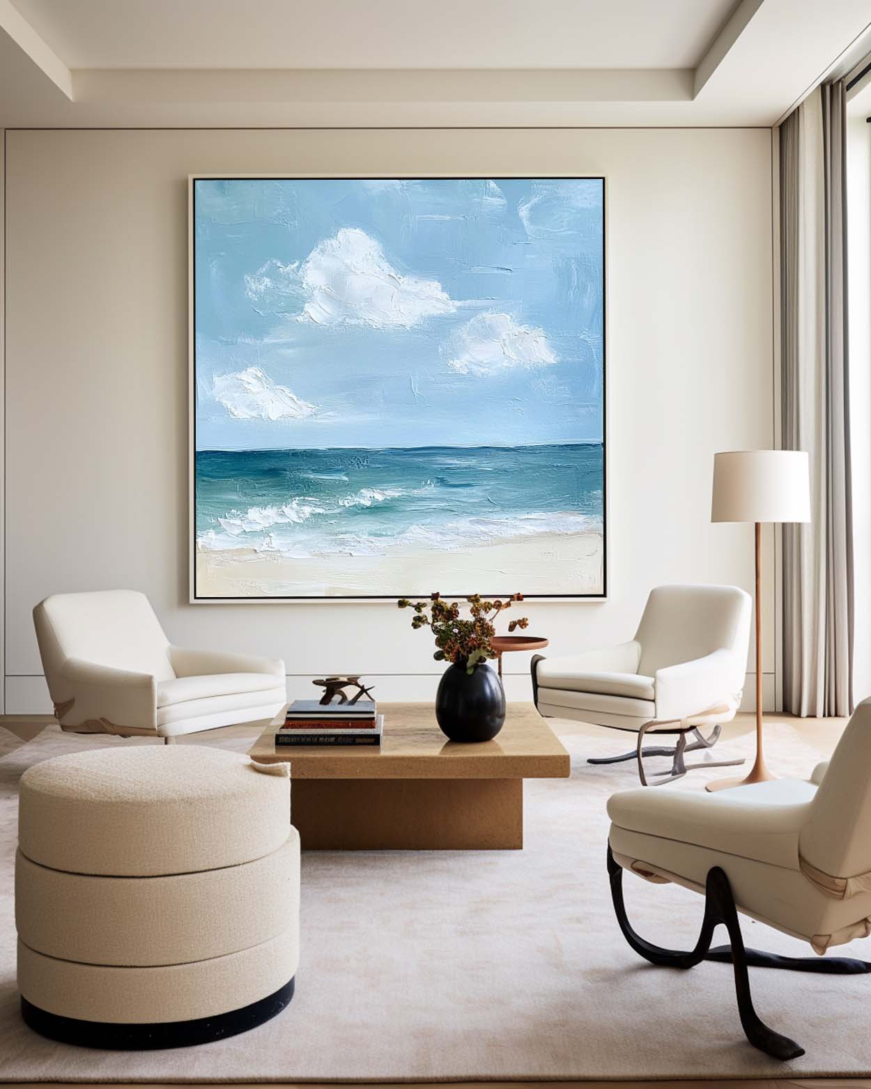 Cora Ocean Sky Impressionist Canvas Art