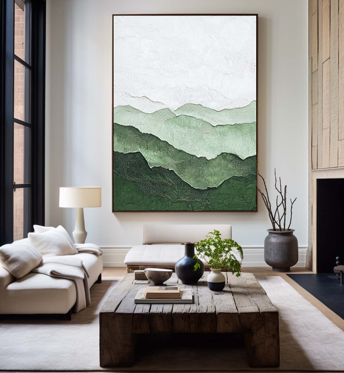 Emerald Hills Contour Landscape Painting