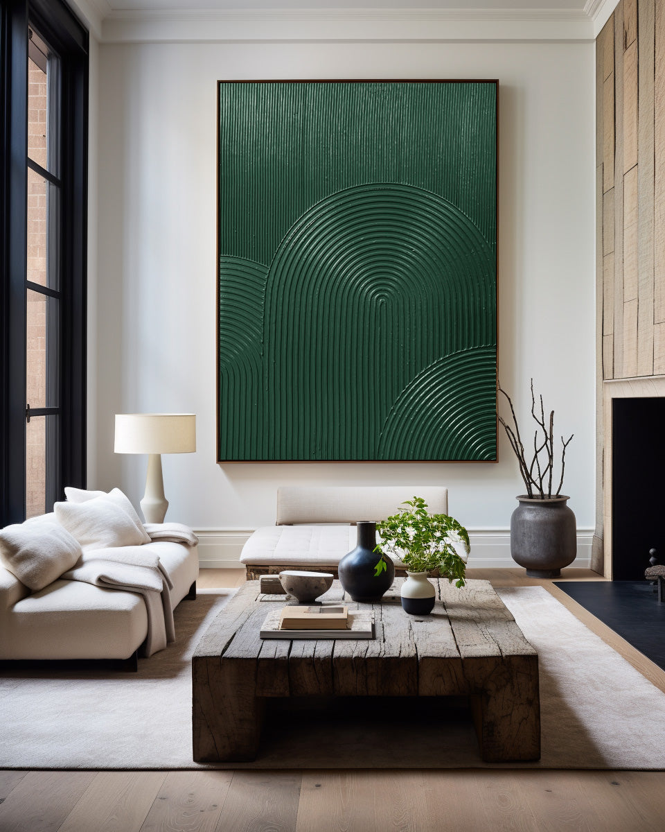 3D Green Abstract Painting