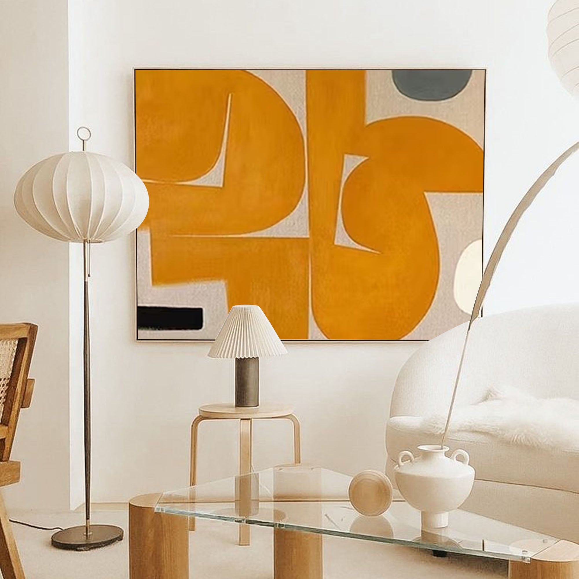 Wall Art Abstract Retro Pop Art Playful