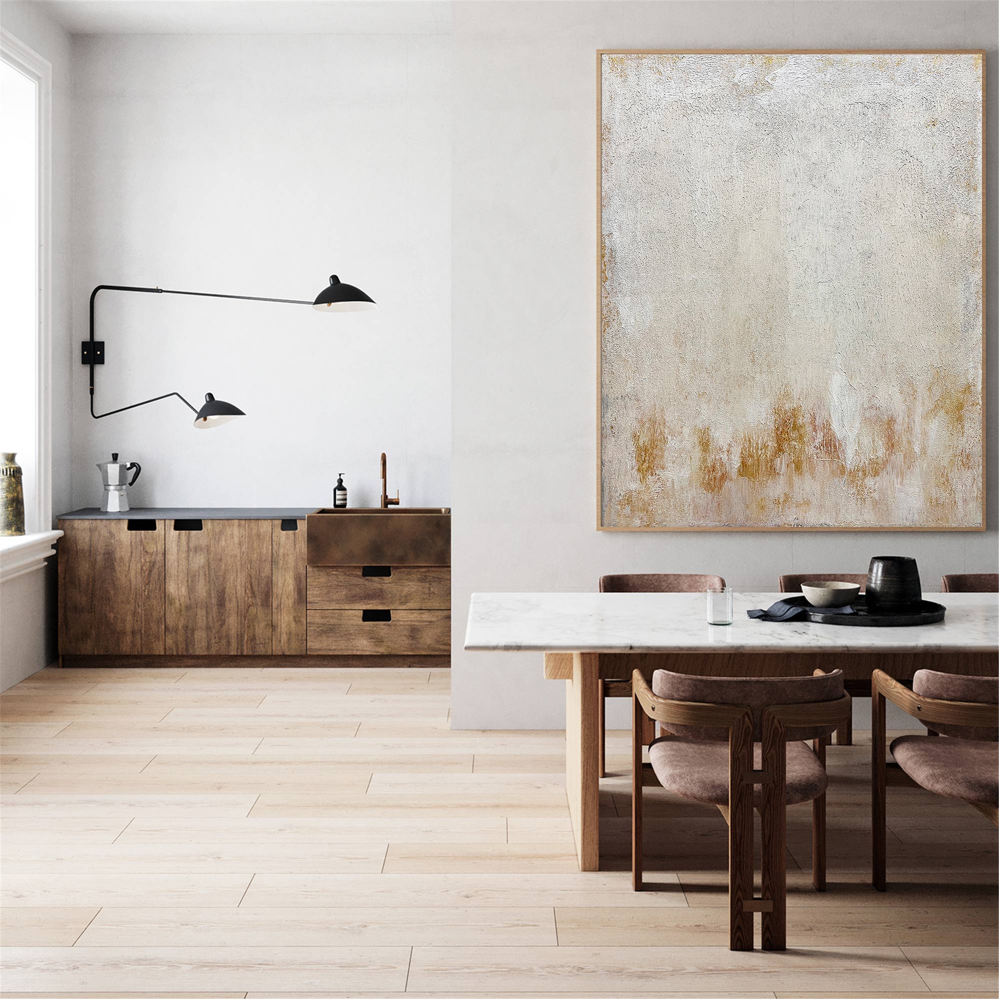 Beige Minimalist Painting