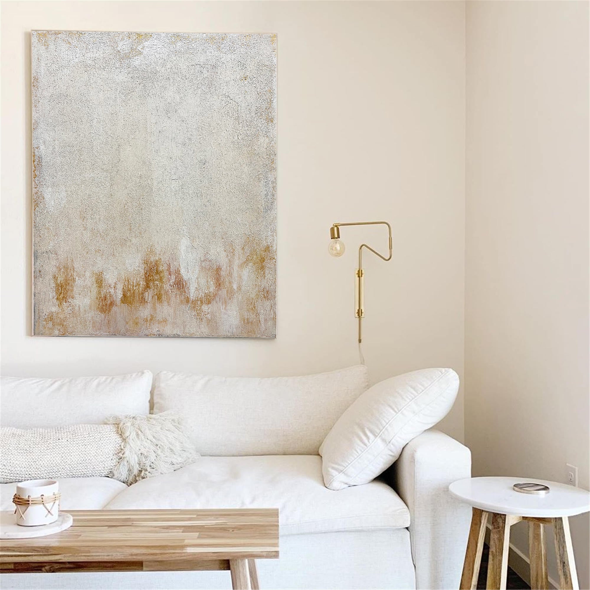 Beige Minimalist Painting
