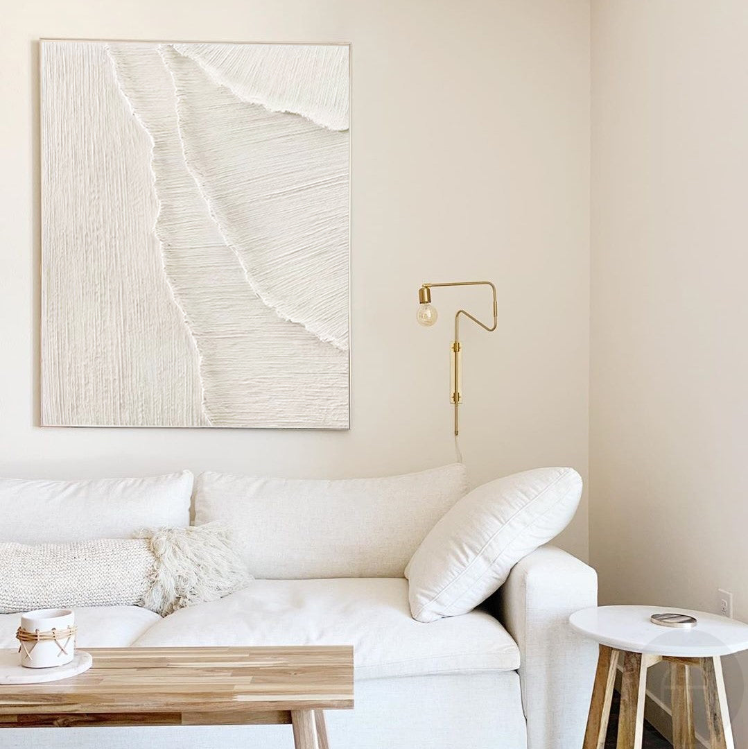 3D White Abstract Painting