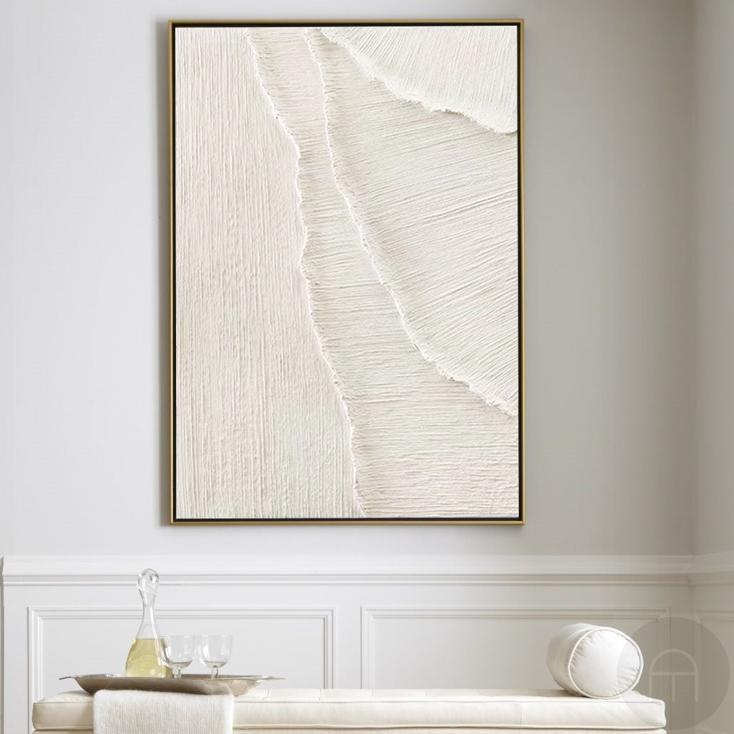3D White Abstract Painting
