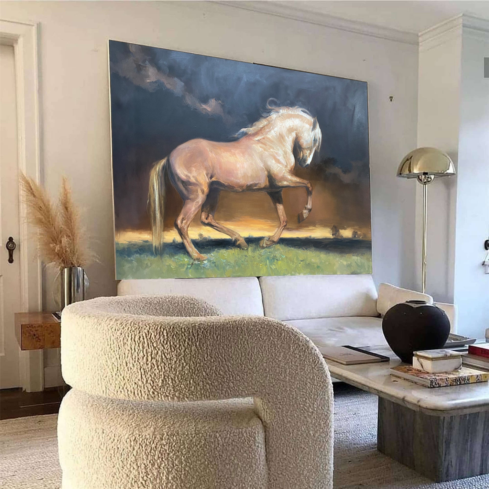 Theodore Horse Canvas Wall Art