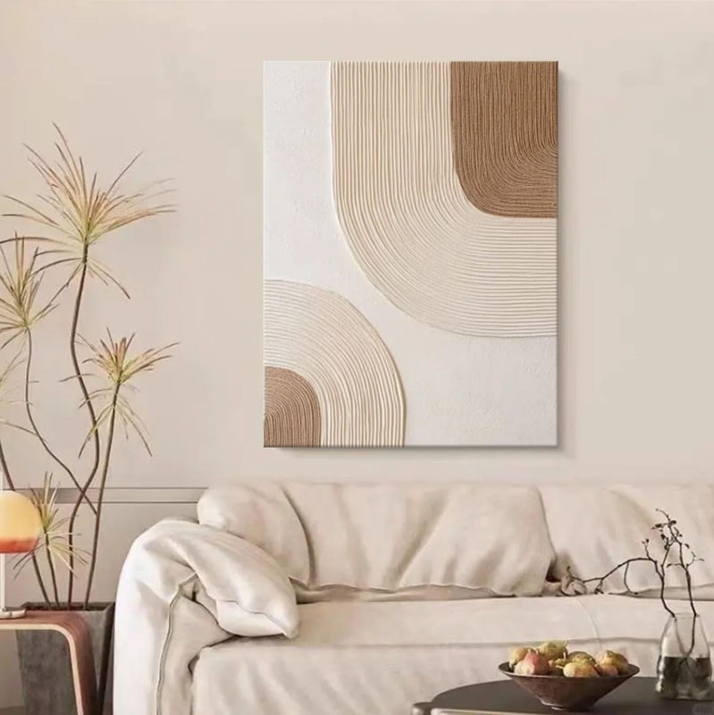 Wall Art Abstract Line Texture Painting
